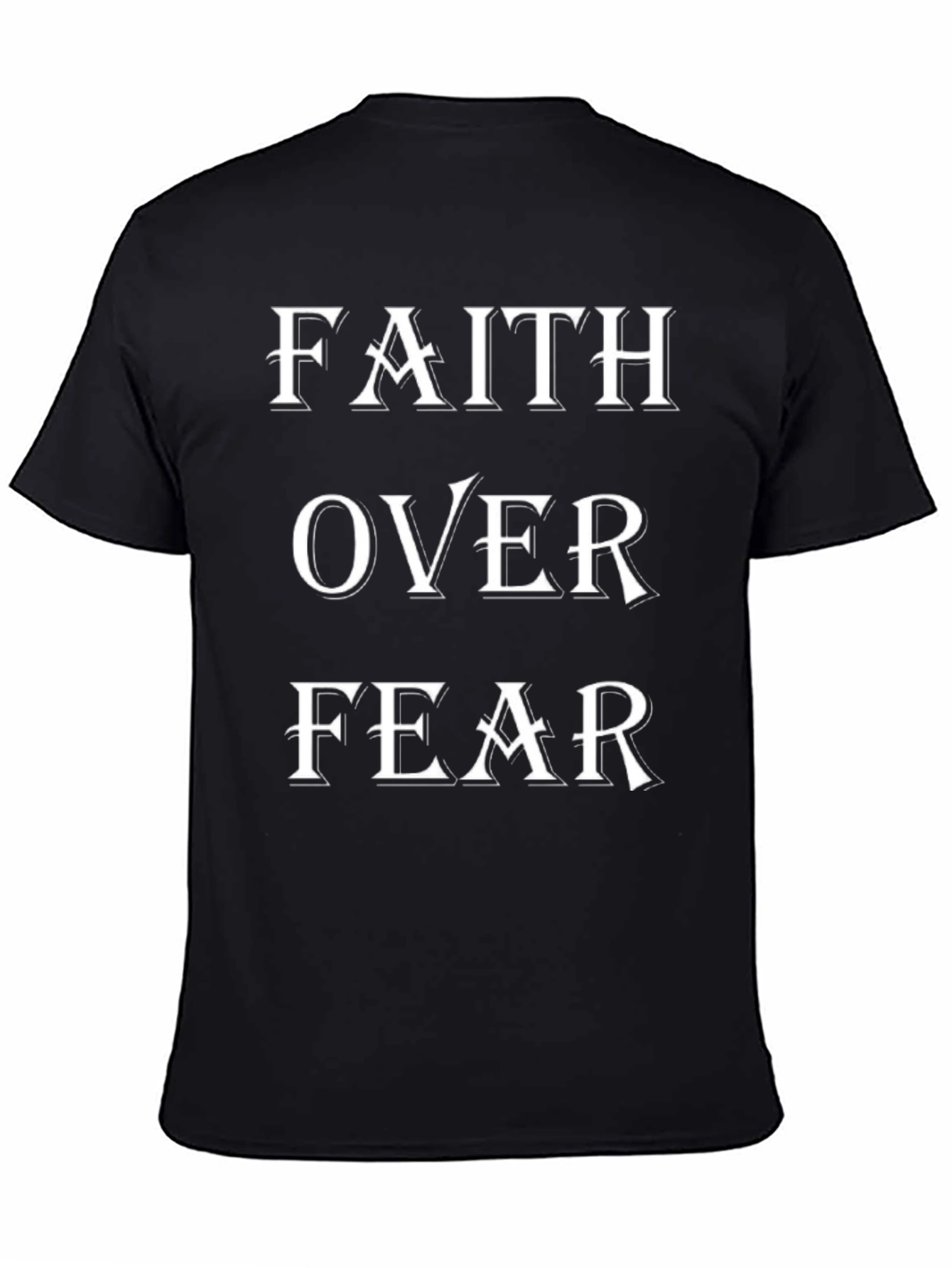 Faith Over Fear Graphic Tee - Black