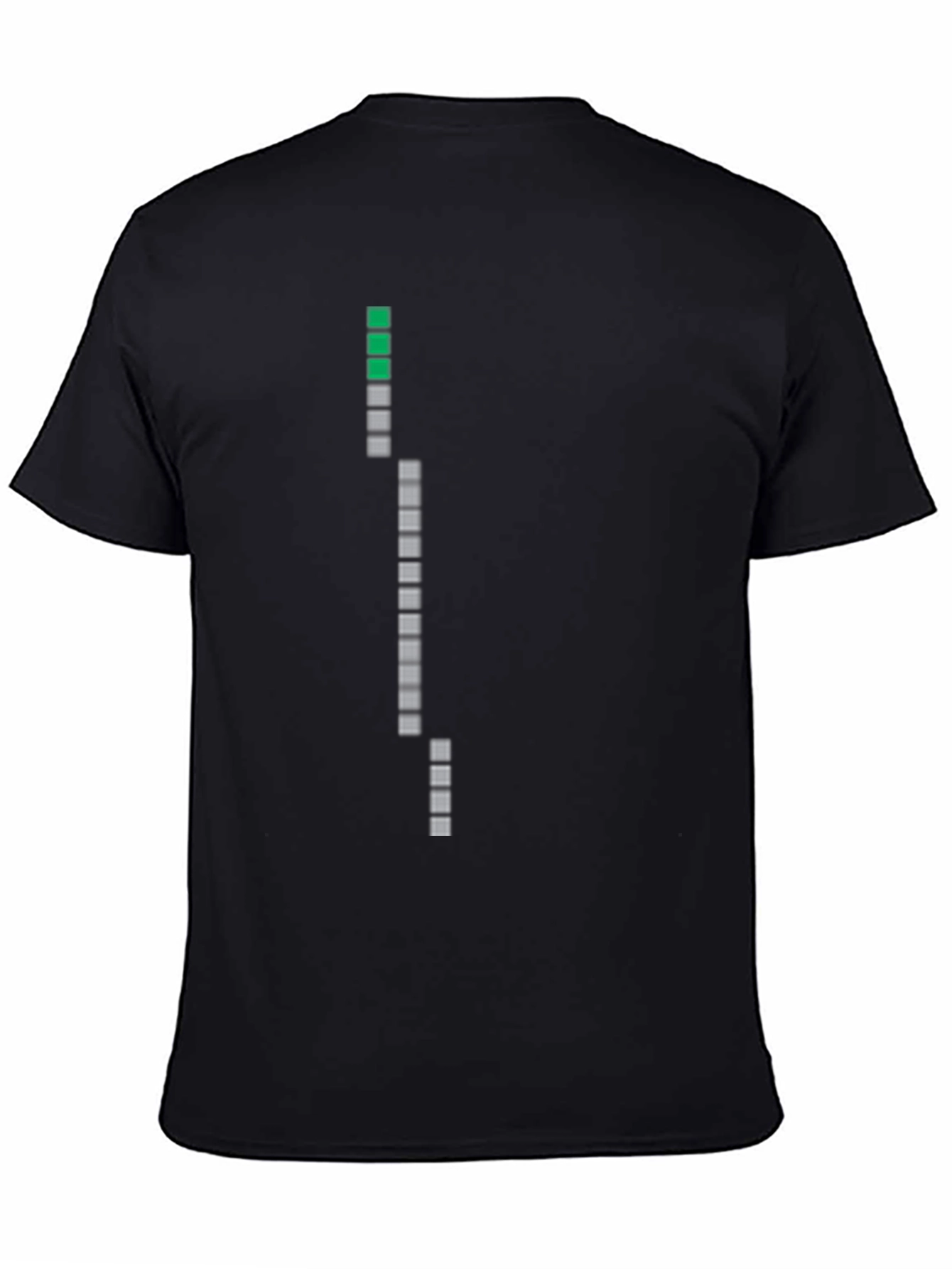 Pixelated Progress T-Shirt - Black