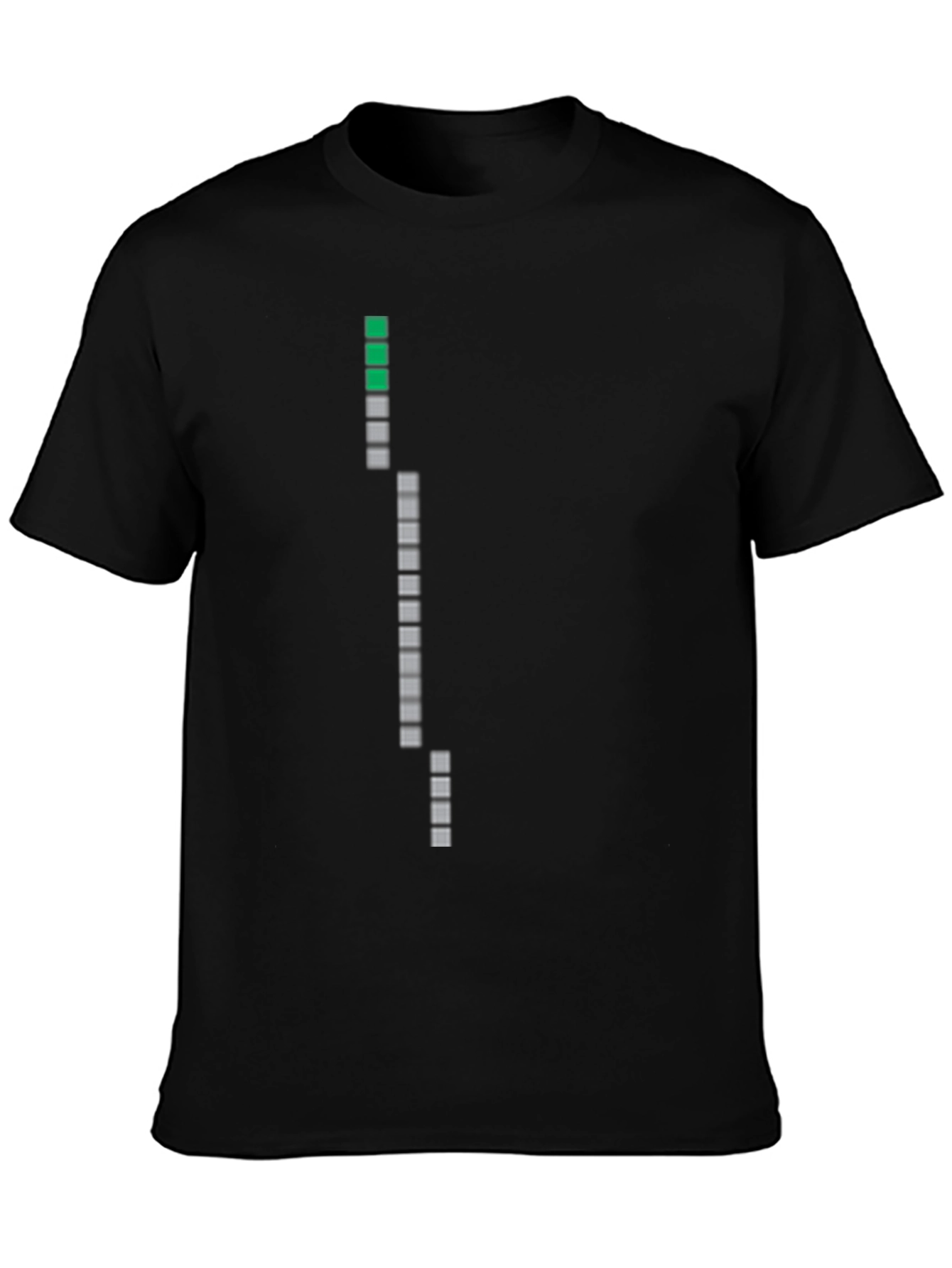 Pixelated Progress T-Shirt - Black