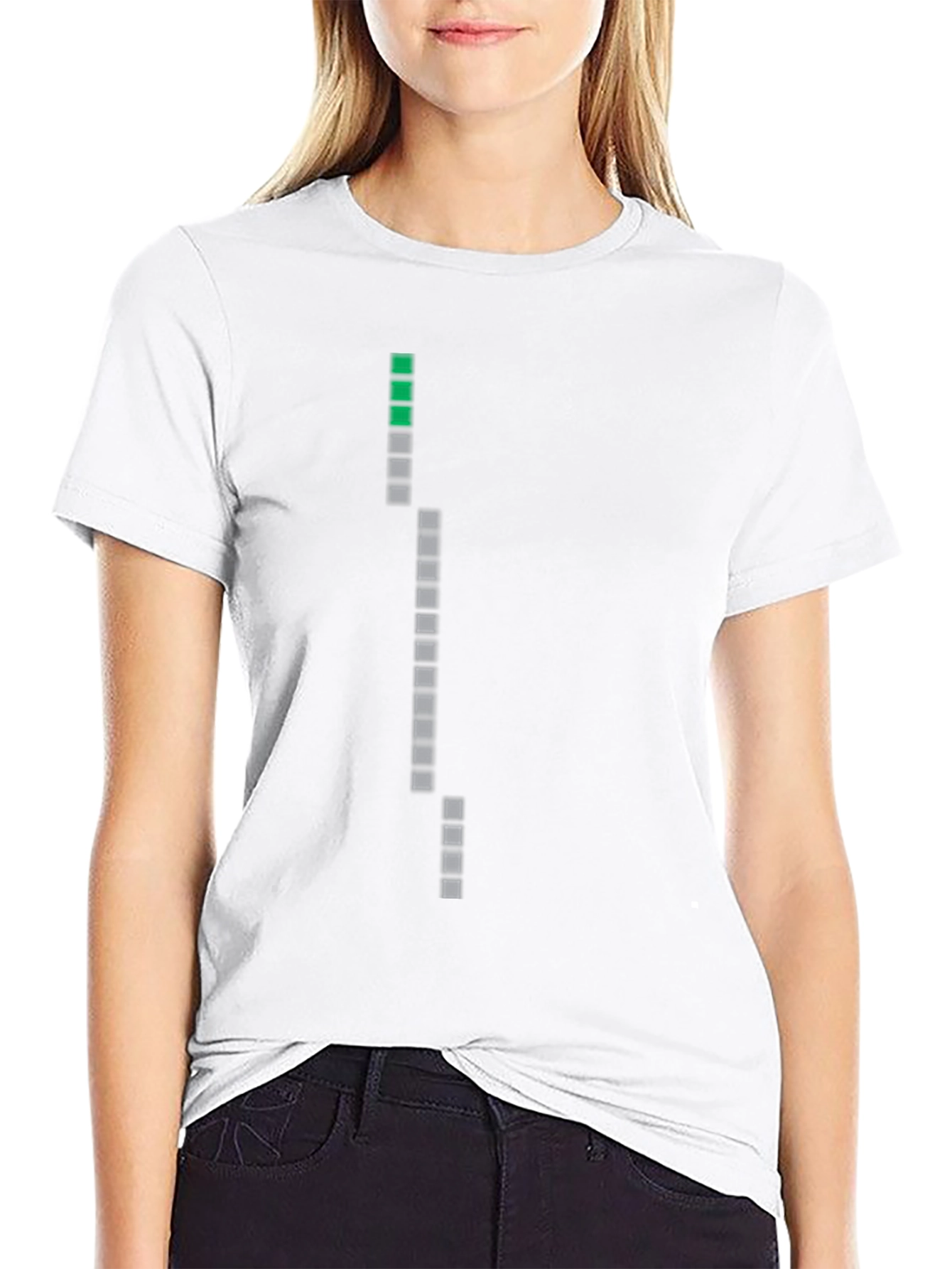 Pixelated Progress T-Shirt - Black