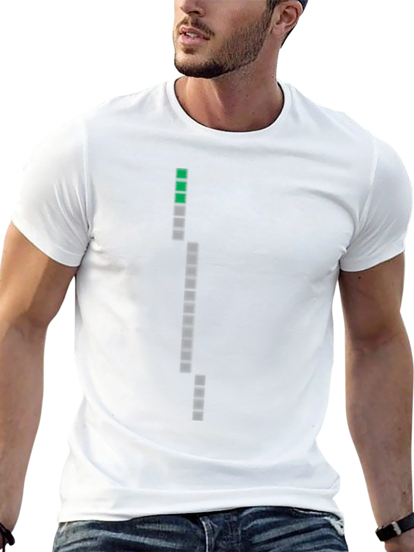 Pixelated Progress T-Shirt - Black