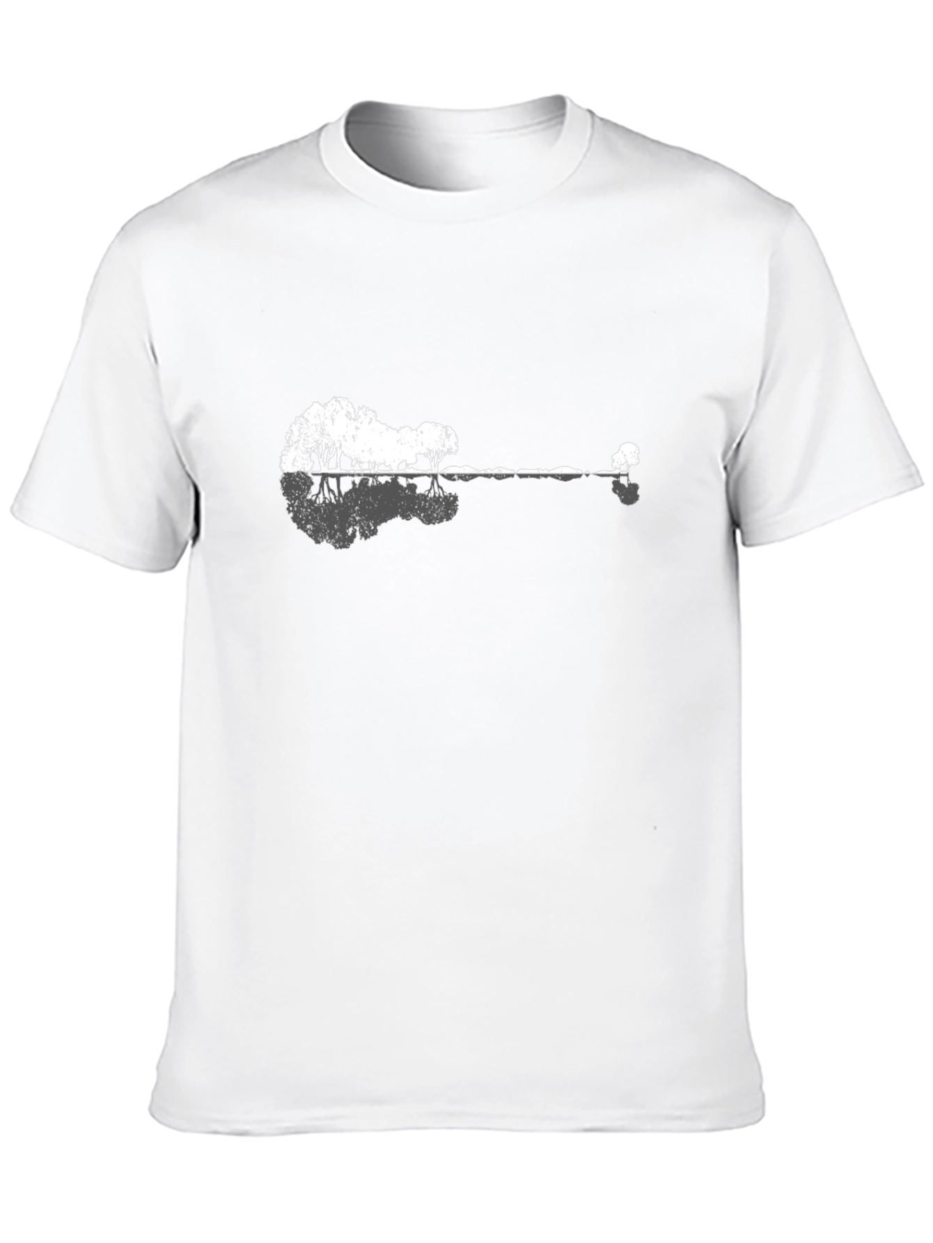 Nature Guitar T-Shirt - Black Cotton Tee