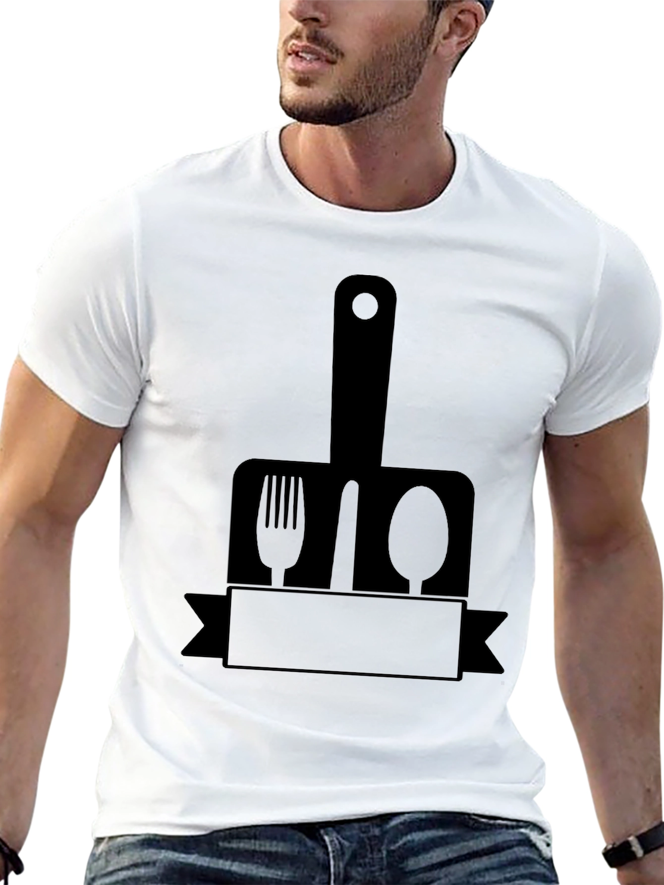 Chefs Utensil Graphic T-Shirt - Culinary Design