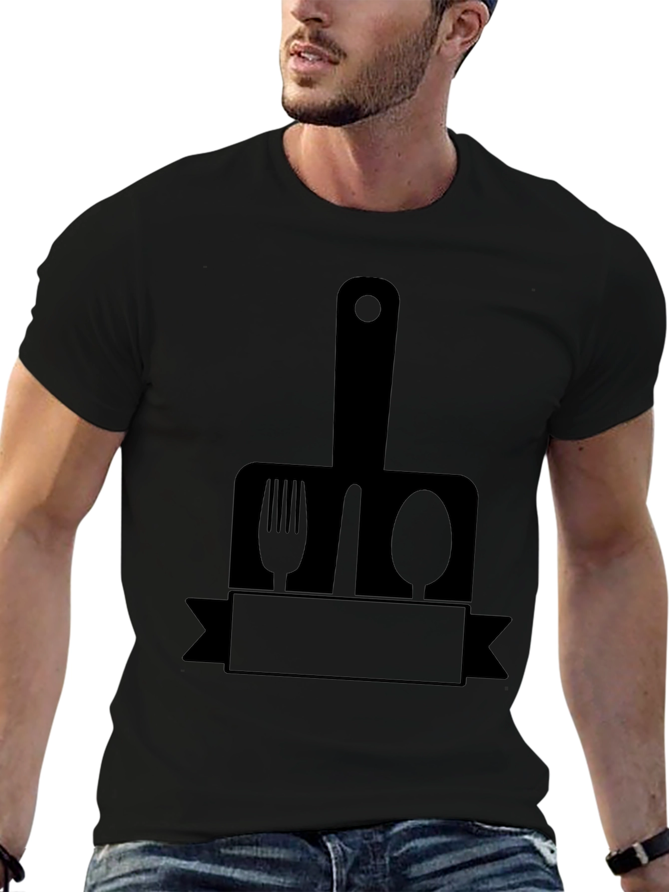 Chefs Utensil Graphic T-Shirt - Culinary Design