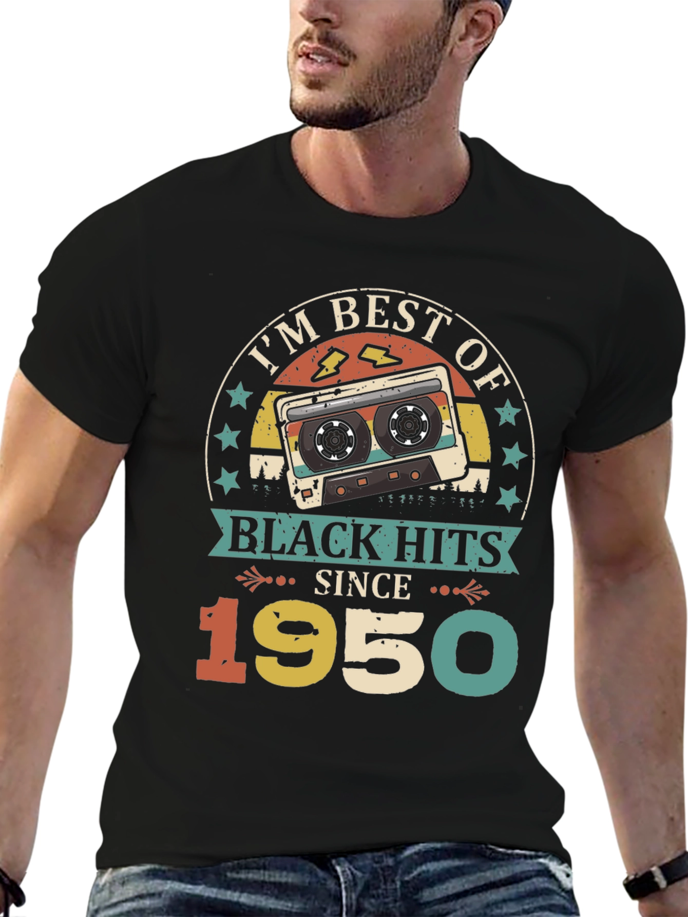 Best of Black Hits Since 1950 Cassette Tape T-Shirt