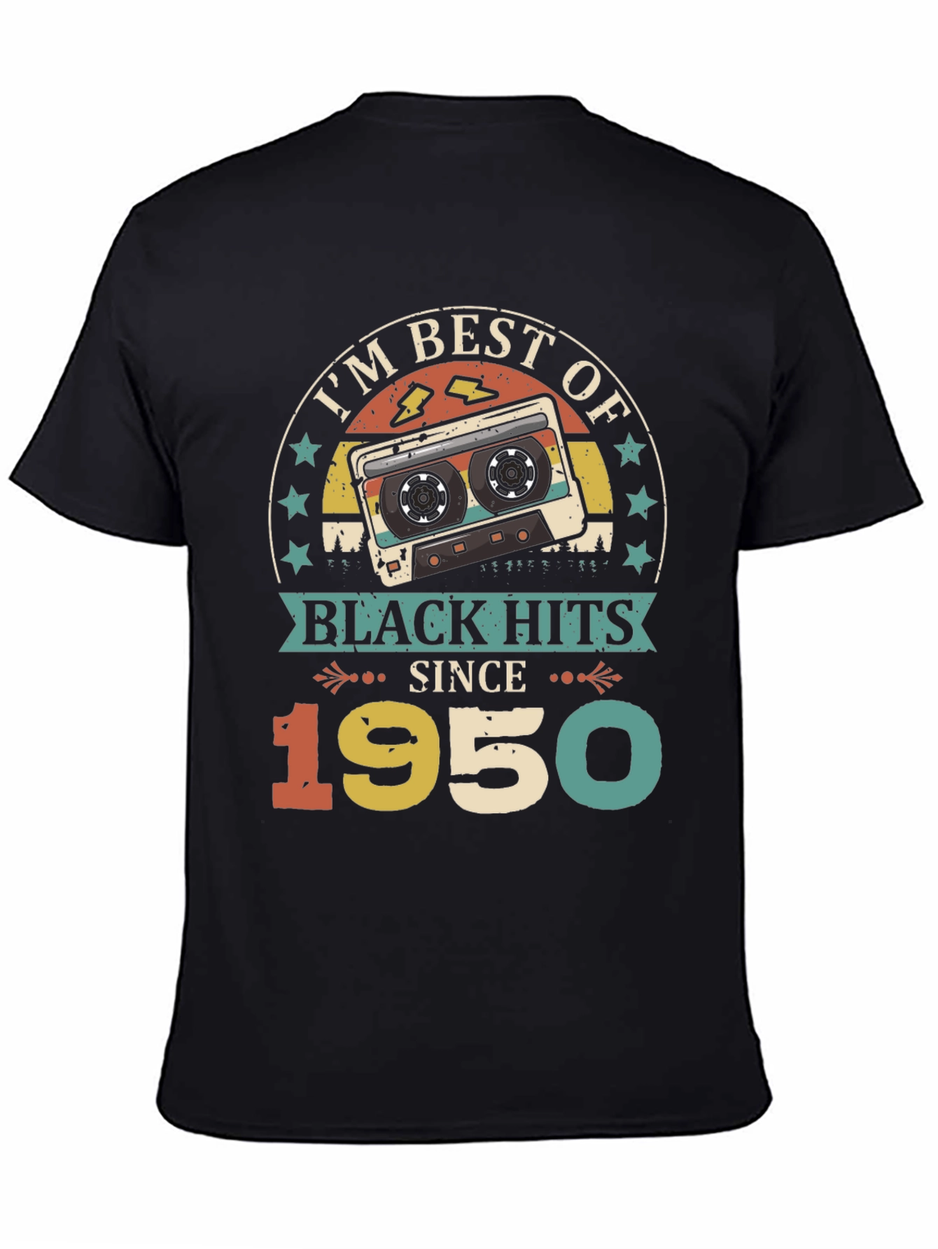 Best of Black Hits Since 1950 Cassette Tape T-Shirt