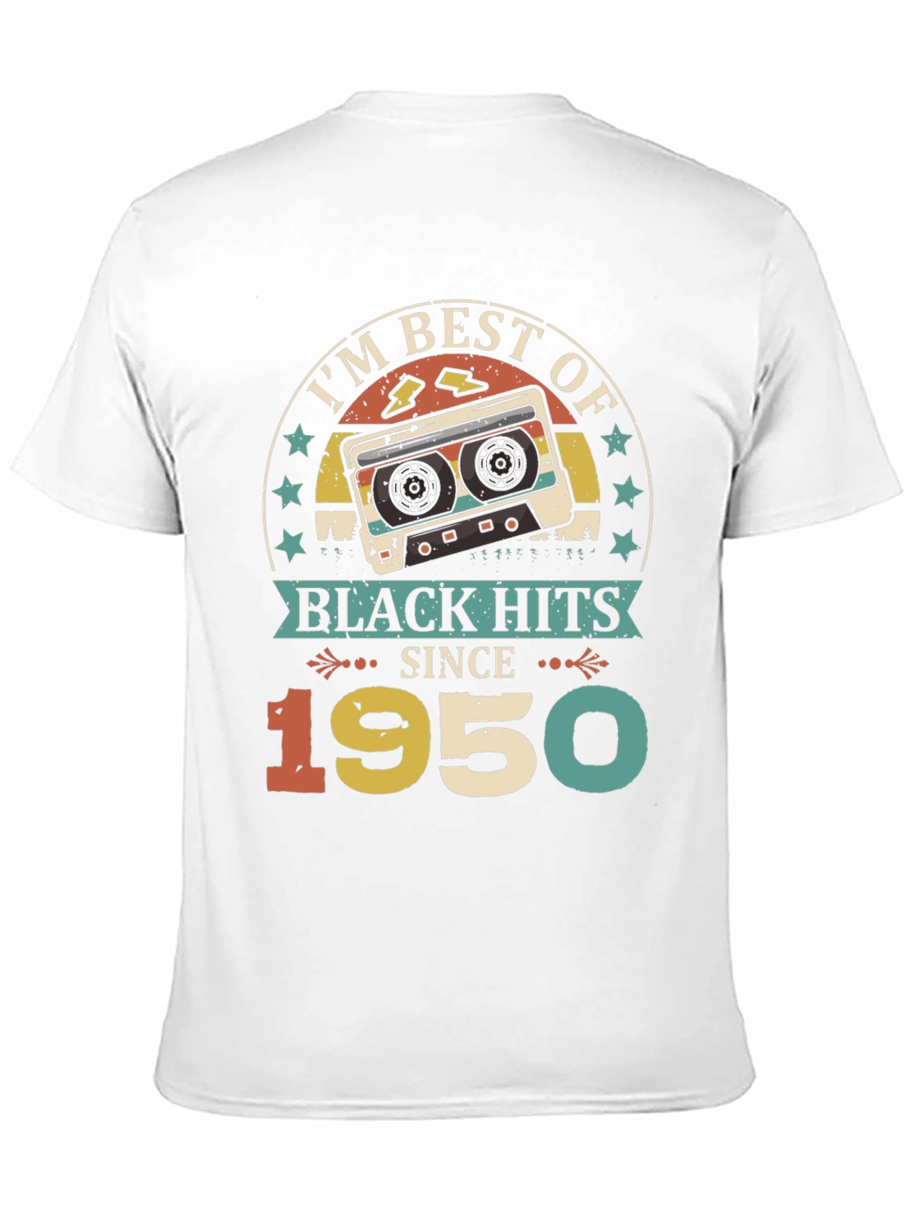 Best of Black Hits Since 1950 Cassette Tape T-Shirt