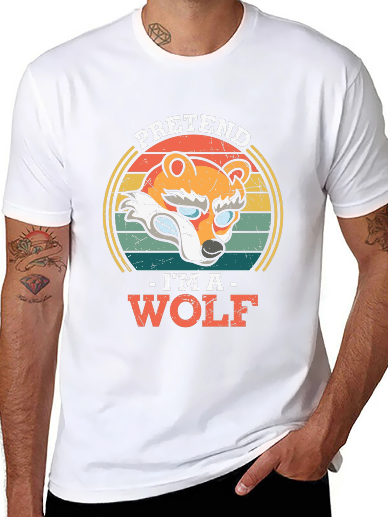 Pretend Im A Wolf Graphic T-Shirt