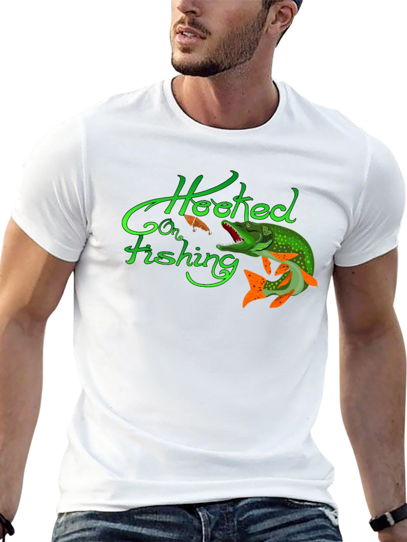 Hooked on Fishing Graphic Tee