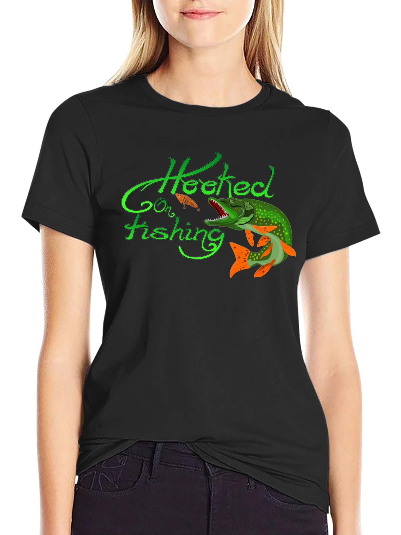 Hooked on Fishing Graphic Tee