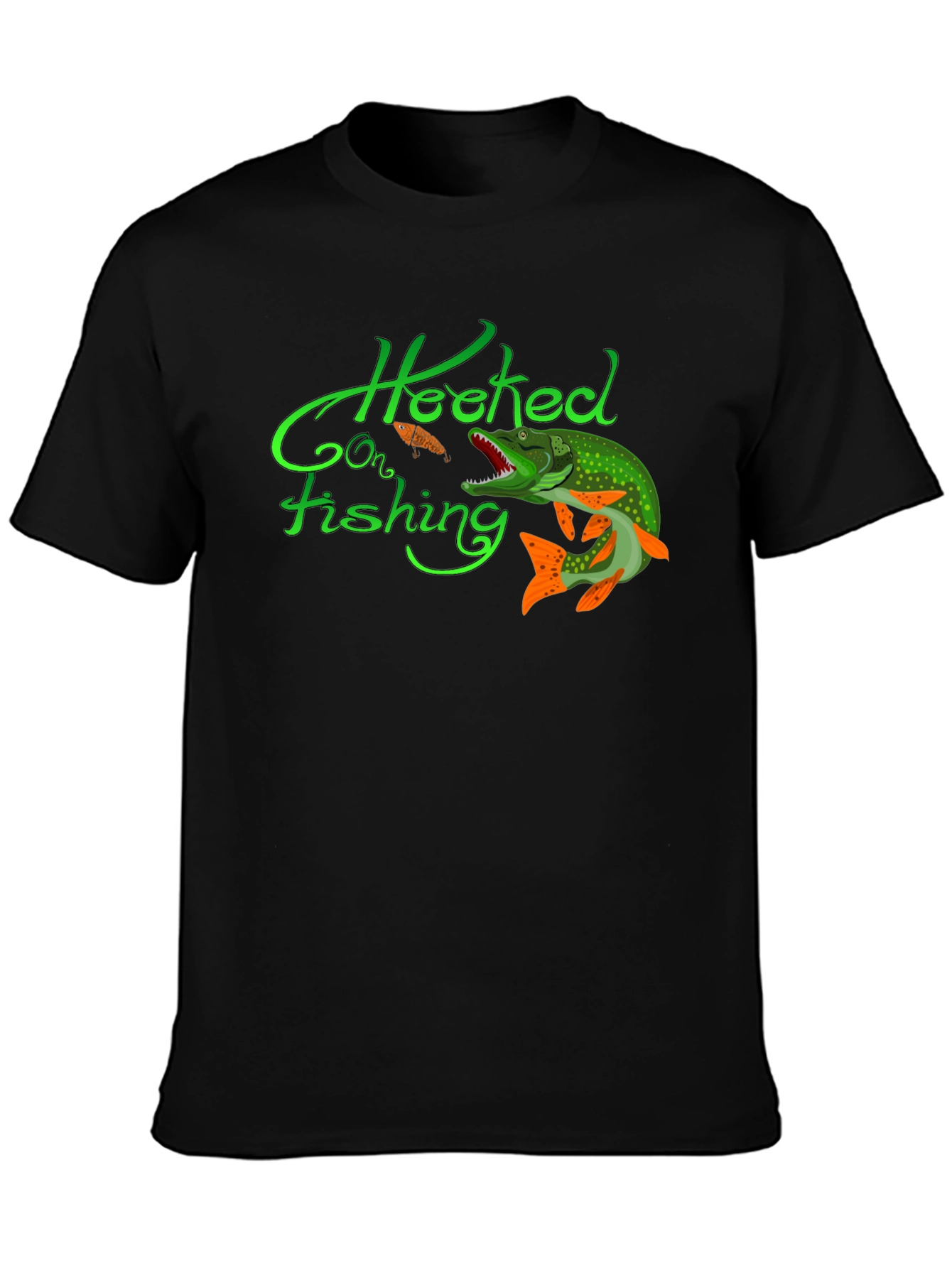 Hooked on Fishing Graphic Tee
