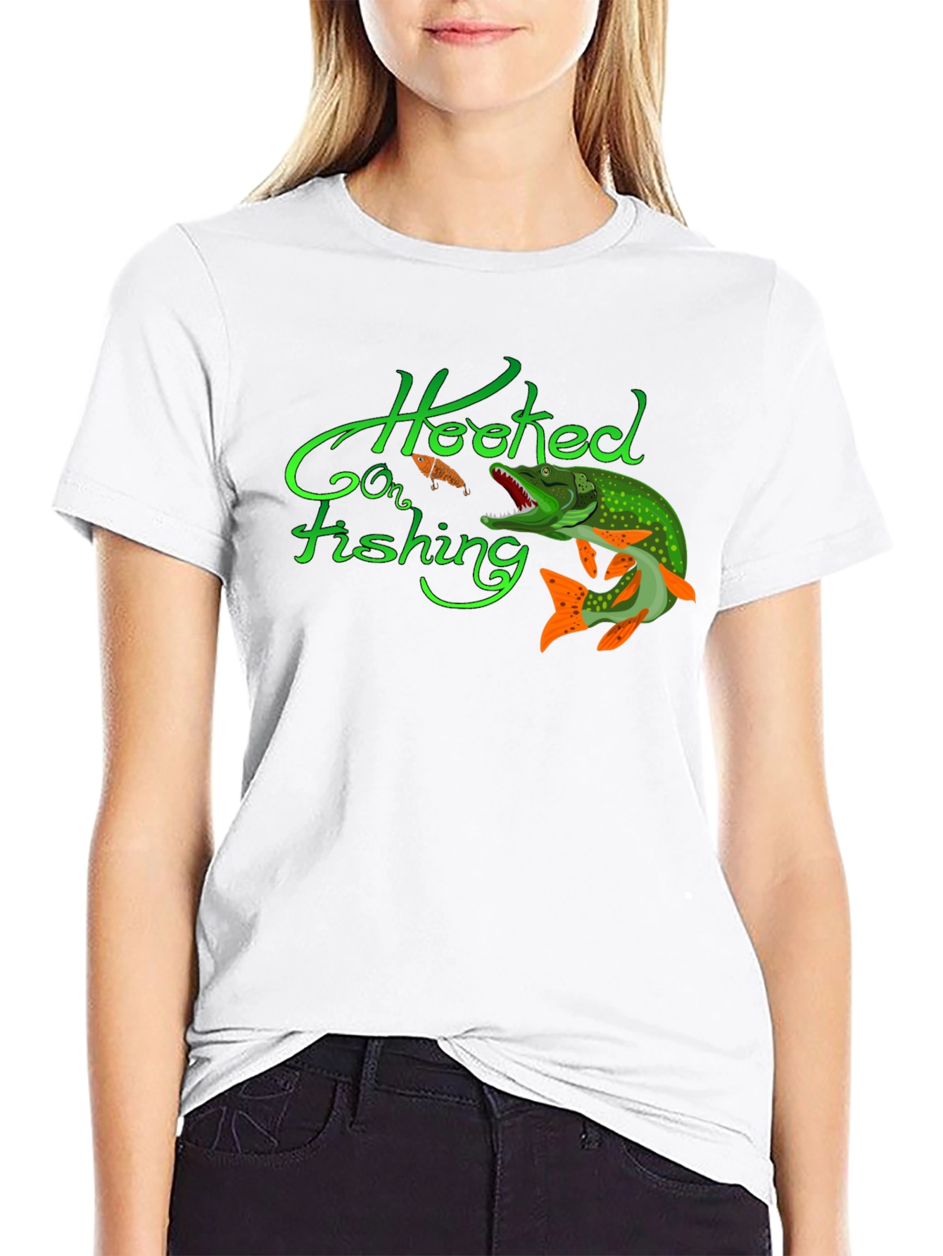 Hooked on Fishing Graphic Tee