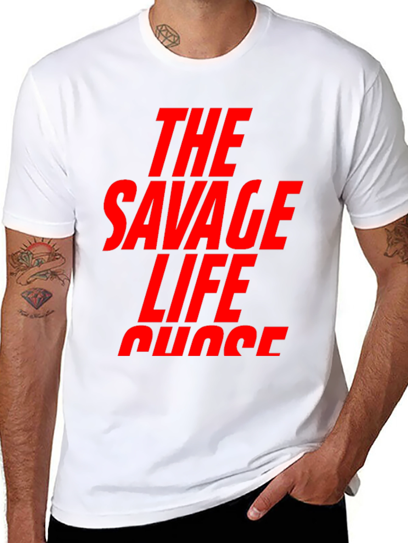 The Savage Life T-Shirt - Bold Graphic Tee