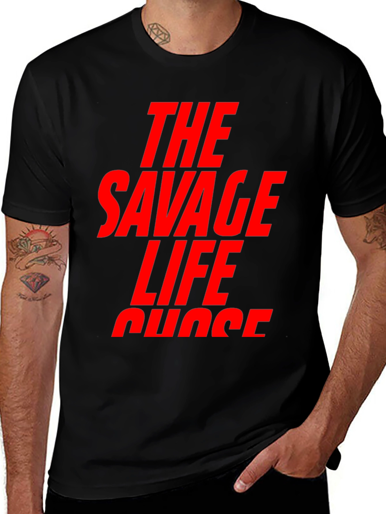 The Savage Life T-Shirt - Bold Graphic Tee