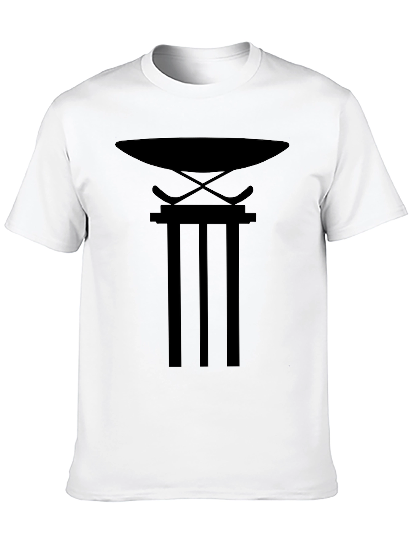 Black Graphic Tee - Hockey Stand