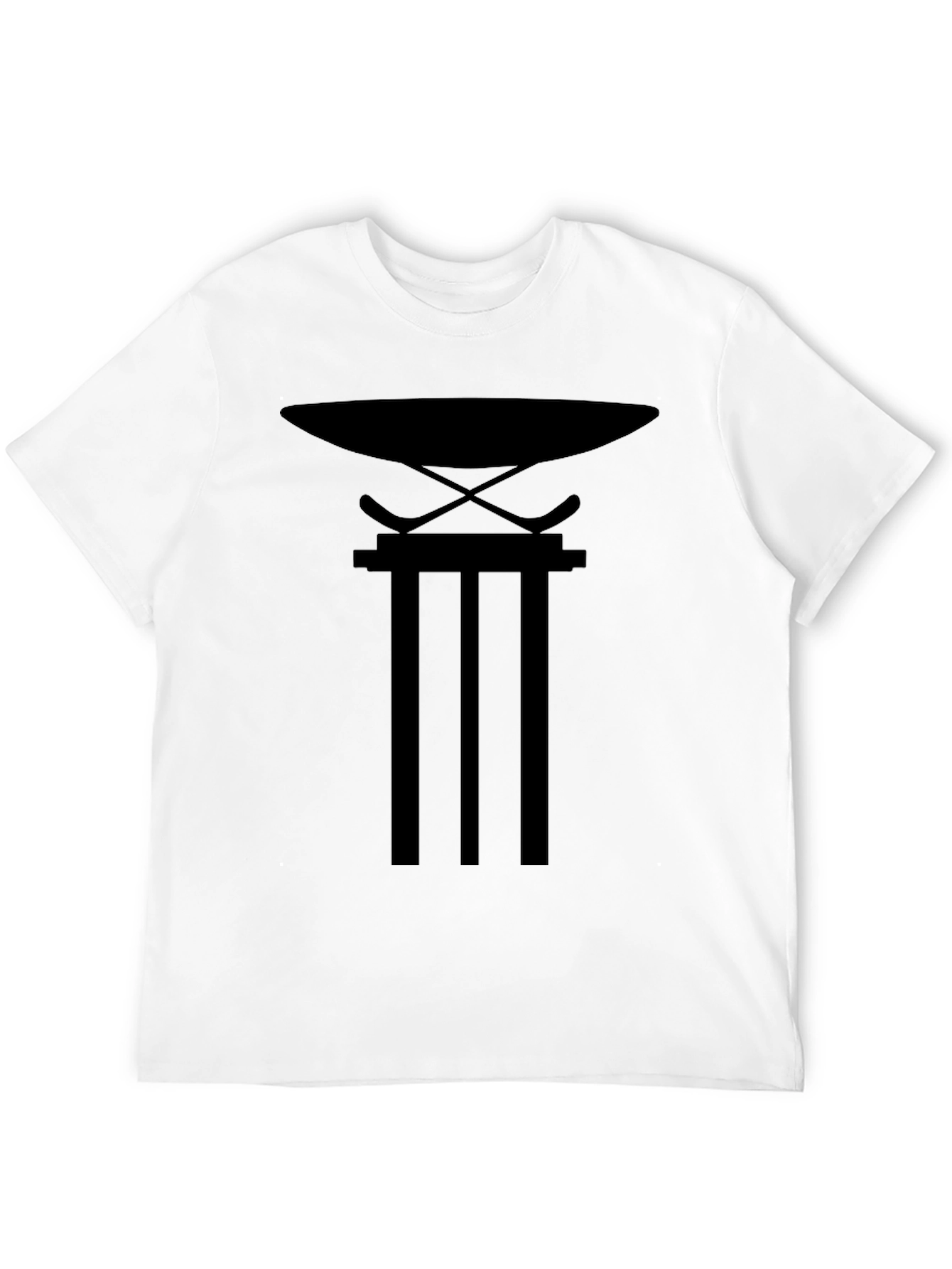 Black Graphic Tee - Hockey Stand