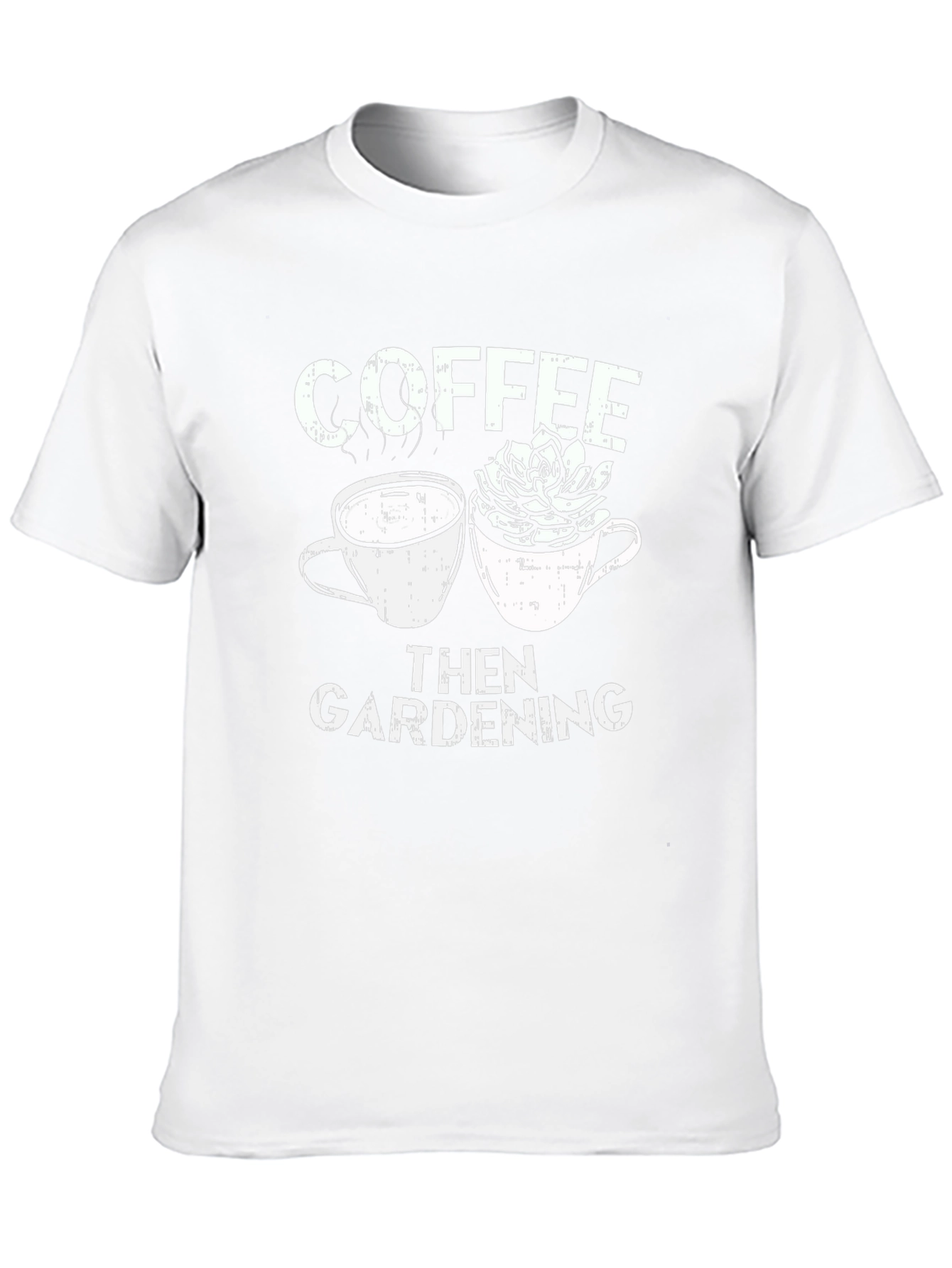 Coffee Then Gardening Graphic T-Shirt