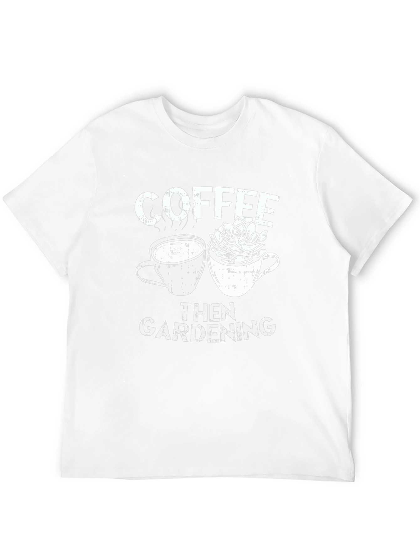 Coffee Then Gardening Graphic T-Shirt
