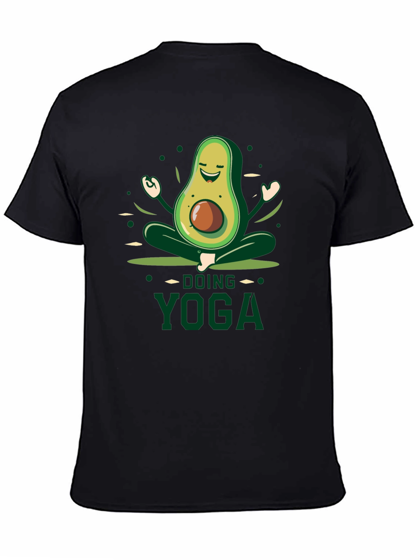 Yoga Avocado Black T-Shirt