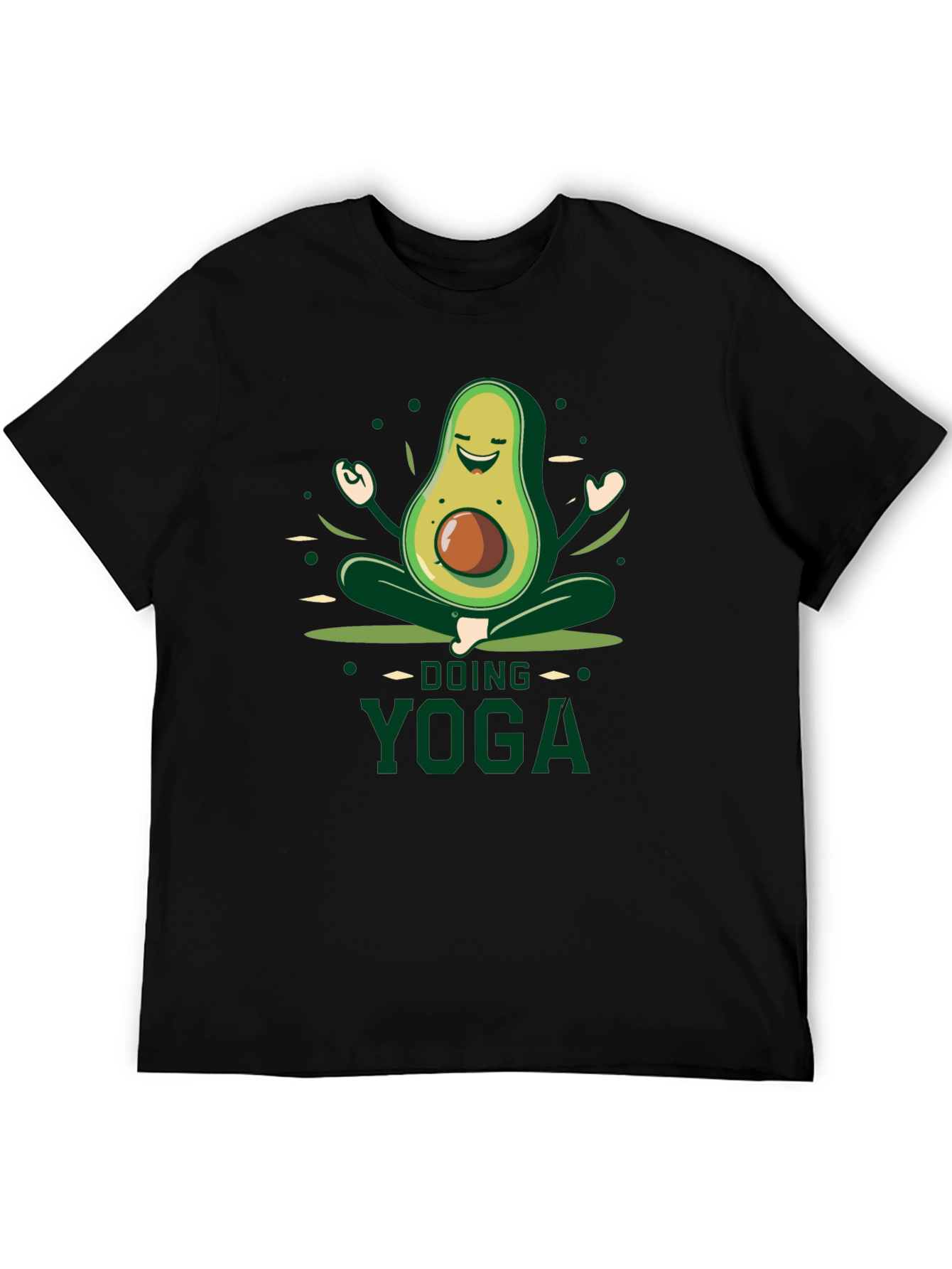 Yoga Avocado Black T-Shirt