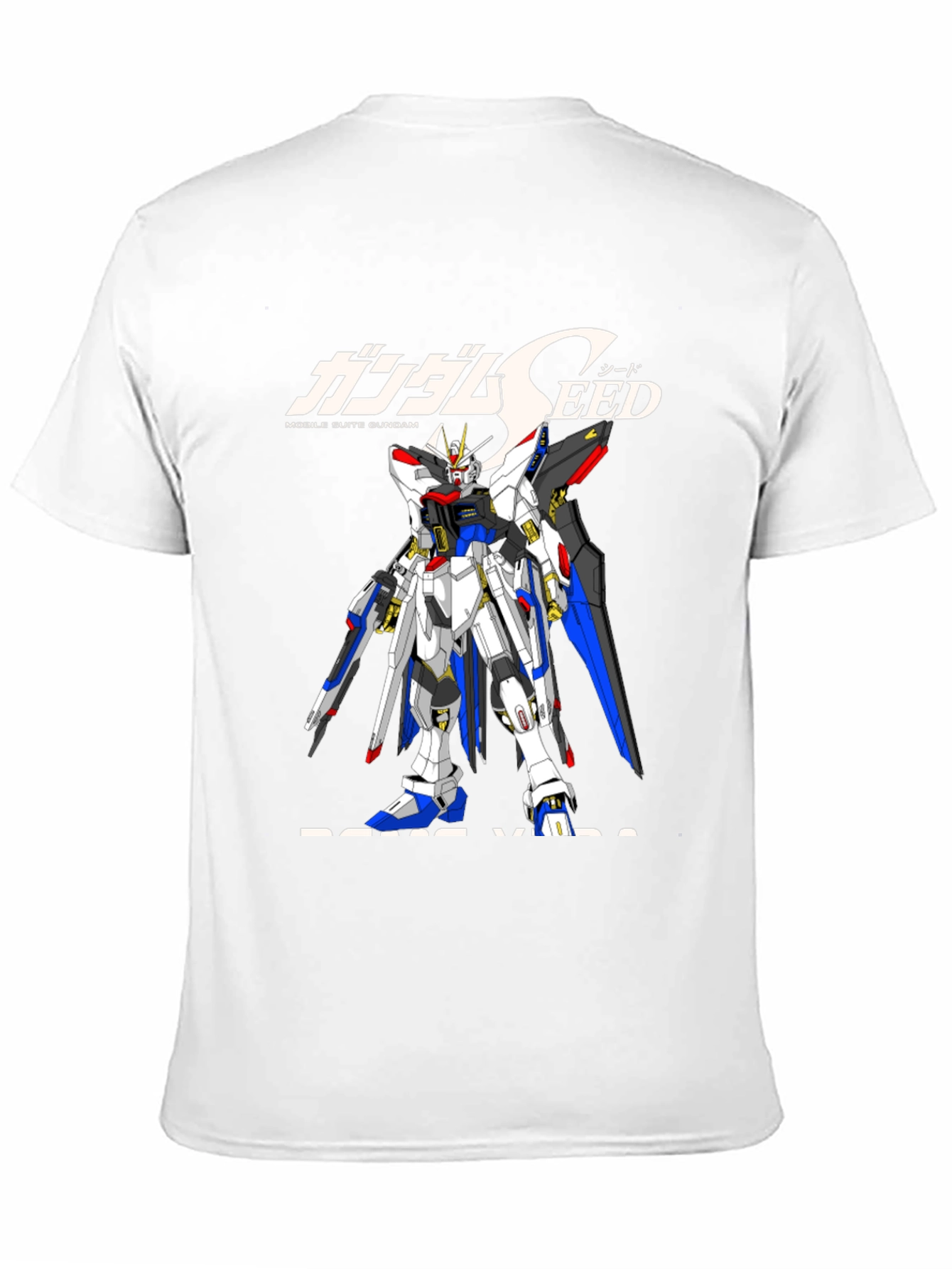 Gundam Seed Black T-Shirt - Anime Robot Design