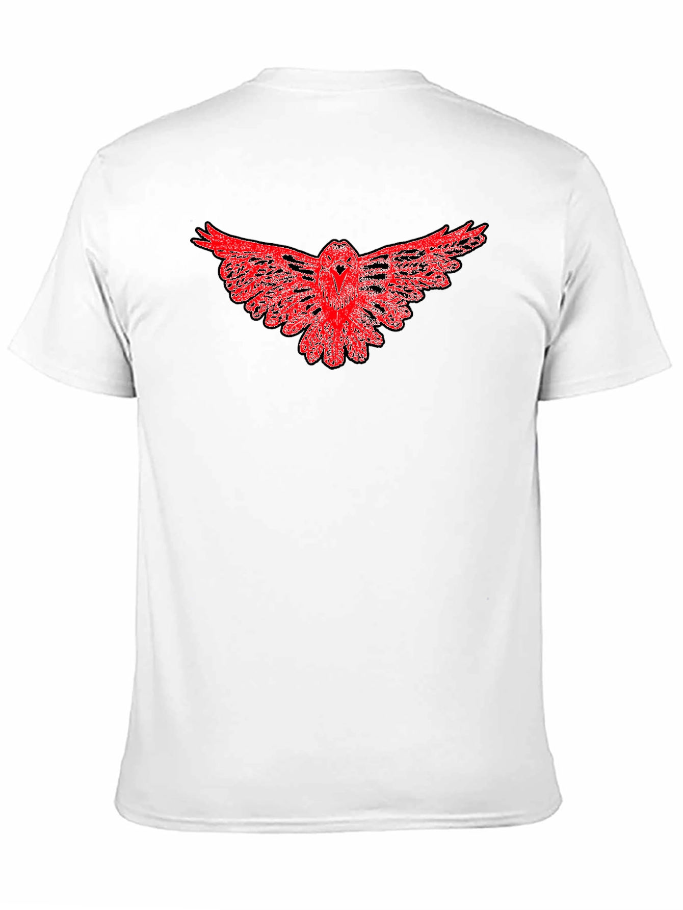 Red Owl Graphic Black T-Shirt - Mens Fashion