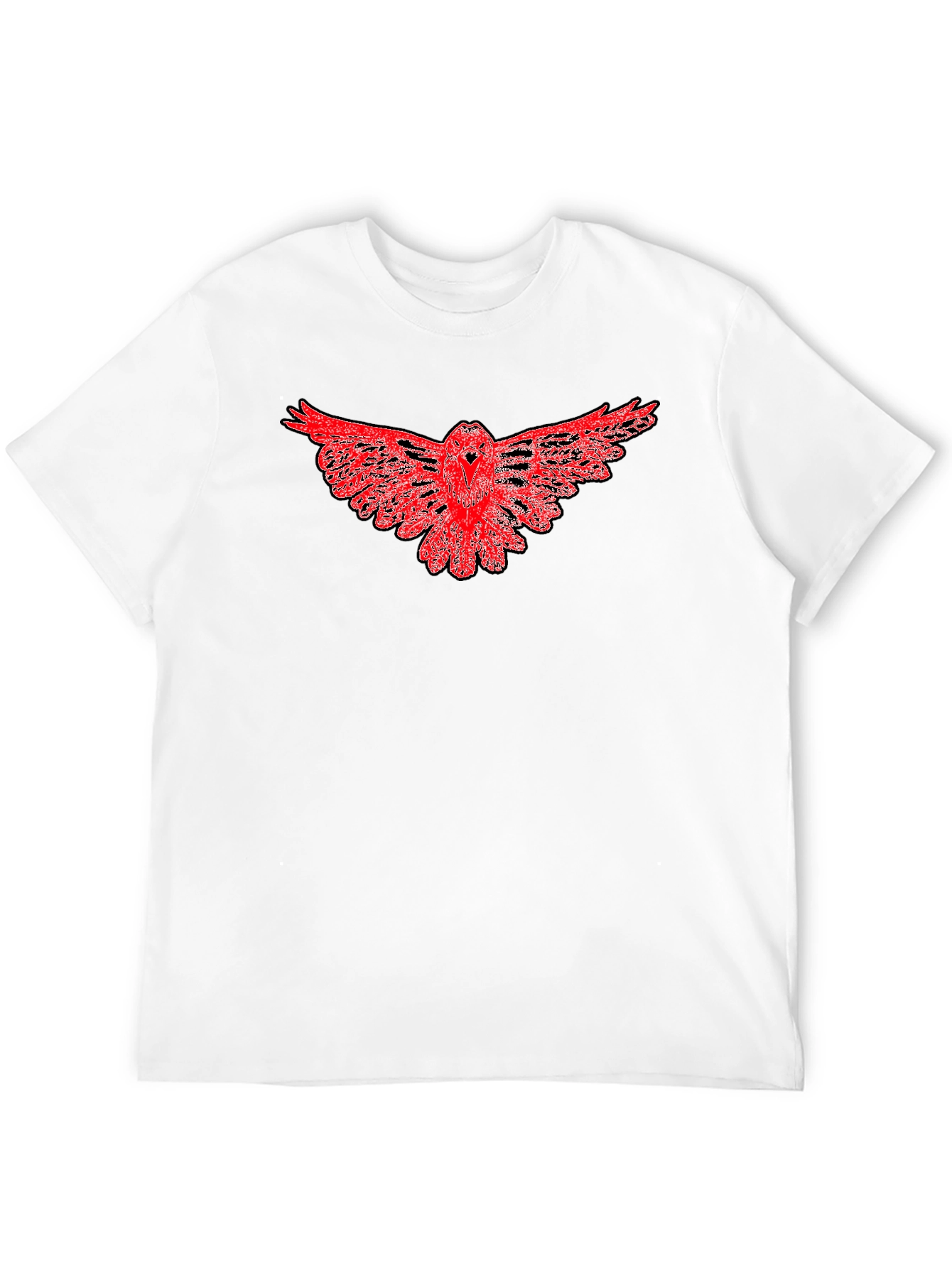 Red Owl Graphic Black T-Shirt - Mens Fashion