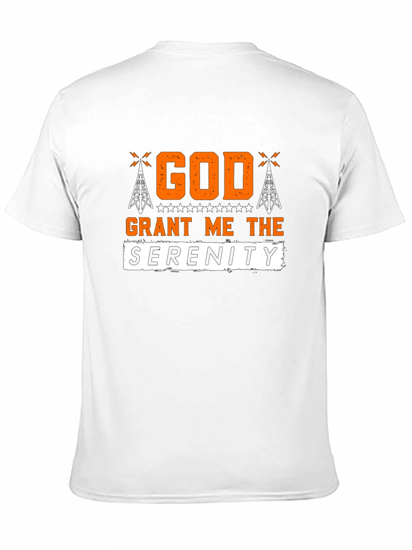 God Grant Me The Serenity Black T-Shirt