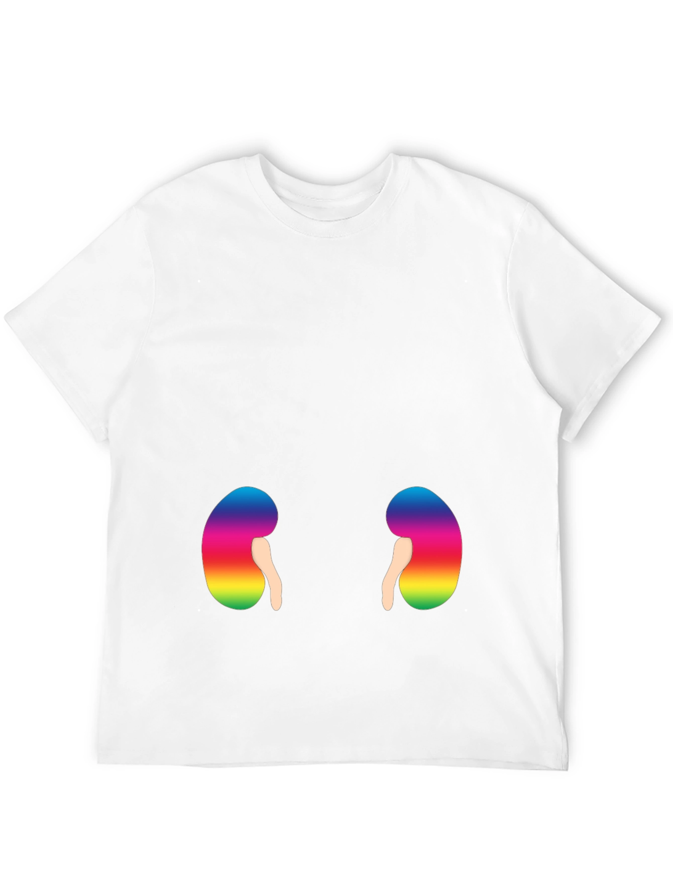 Rainbow Kidney Graphic T-Shirt - Black
