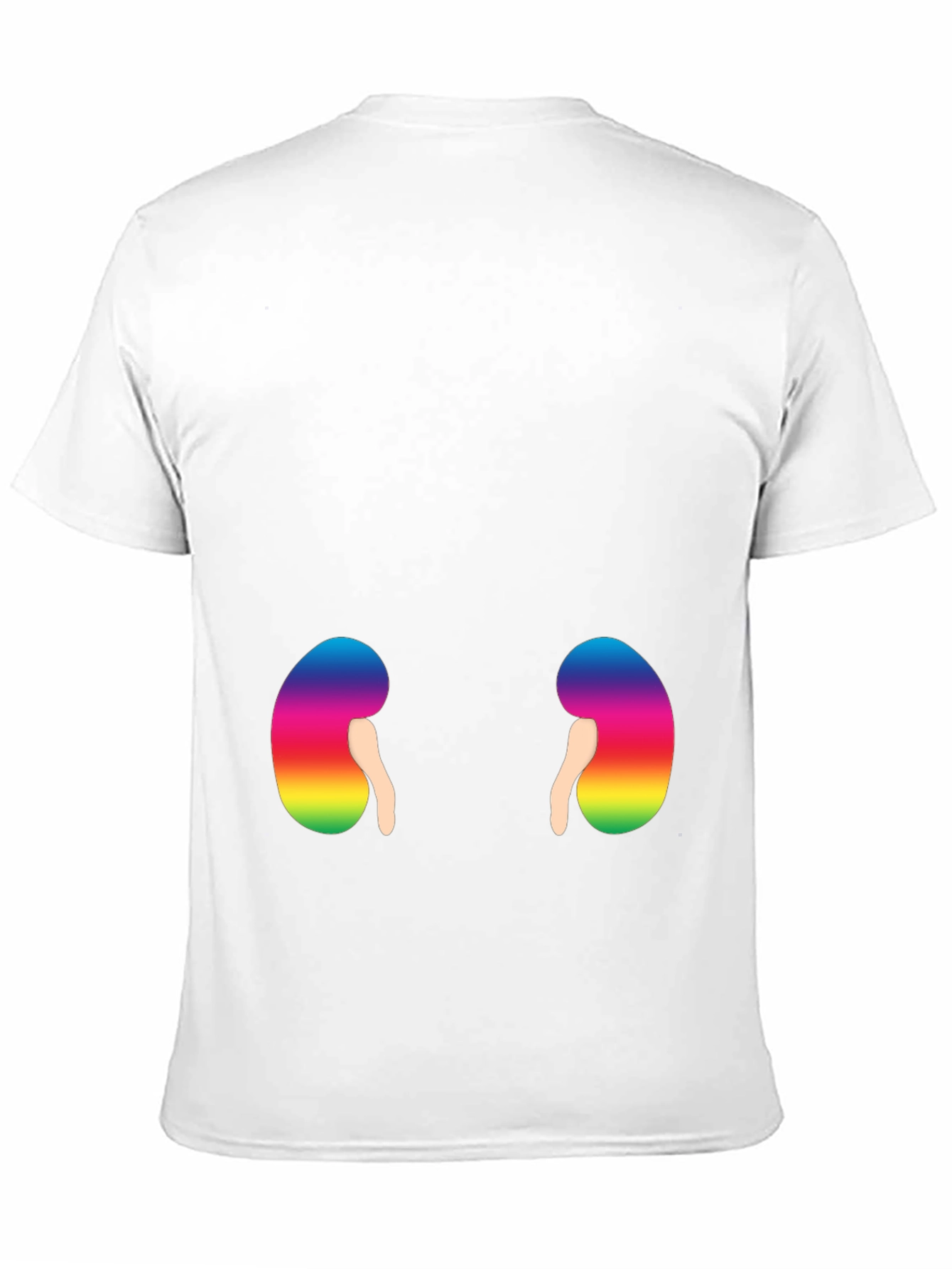 Rainbow Kidney Graphic T-Shirt - Black