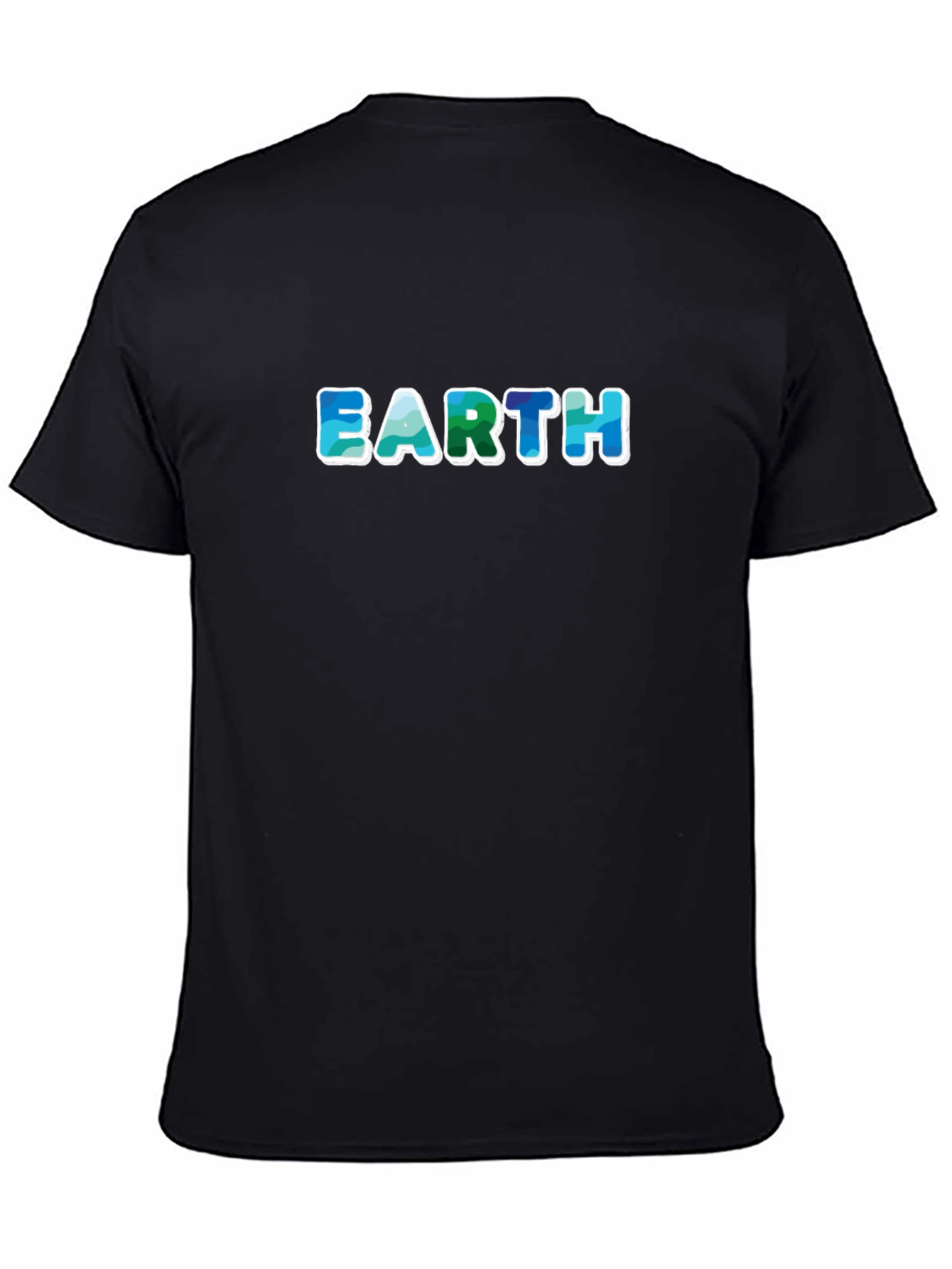 Earth Graphic T-Shirt - Ocean Wave Design