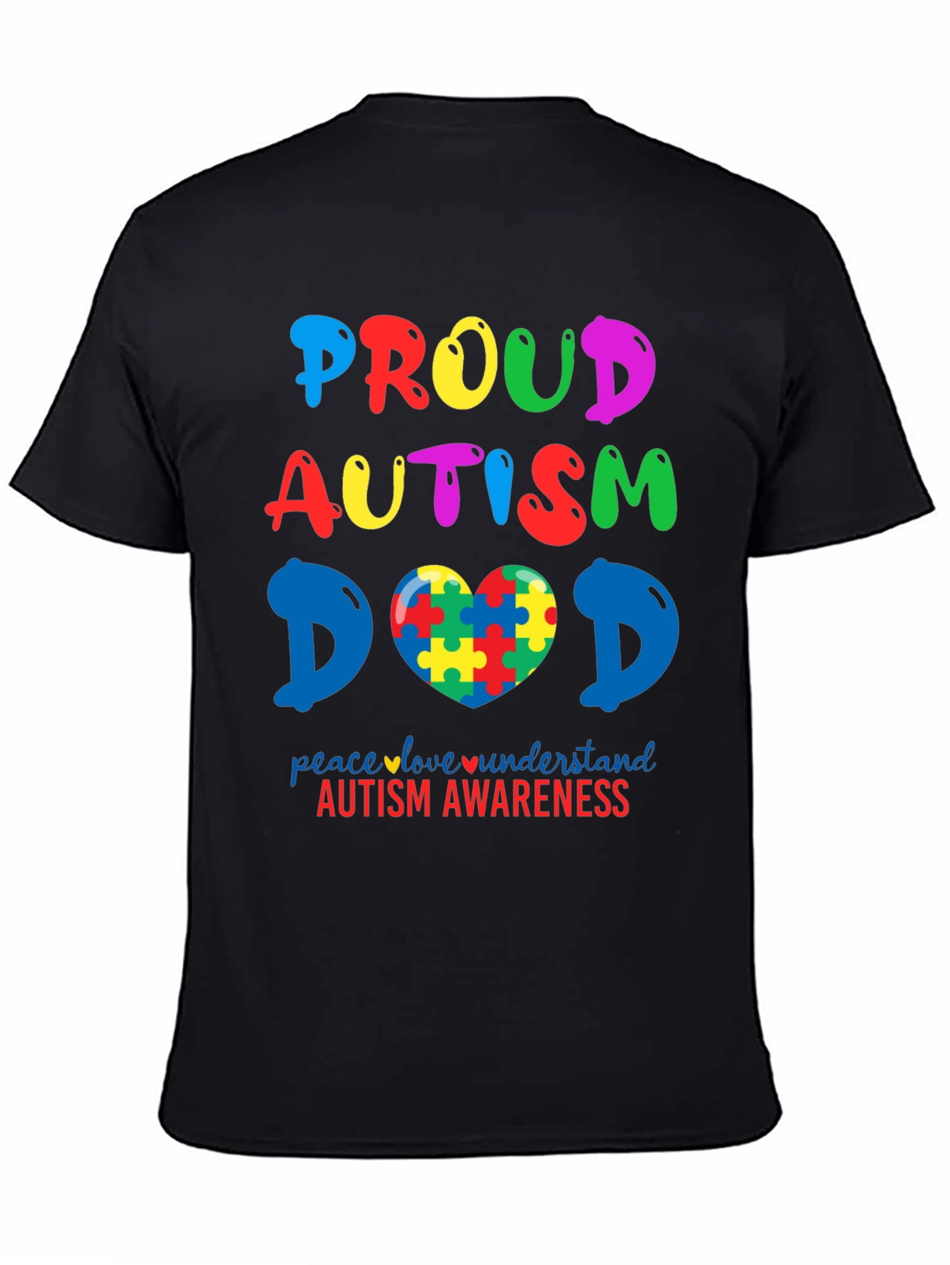 Proud Autism Dad T-Shirt - Awareness Design