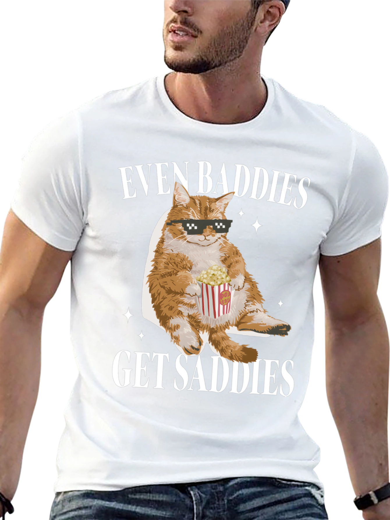 Even Baddies Get Saddies Cat T-Shirt