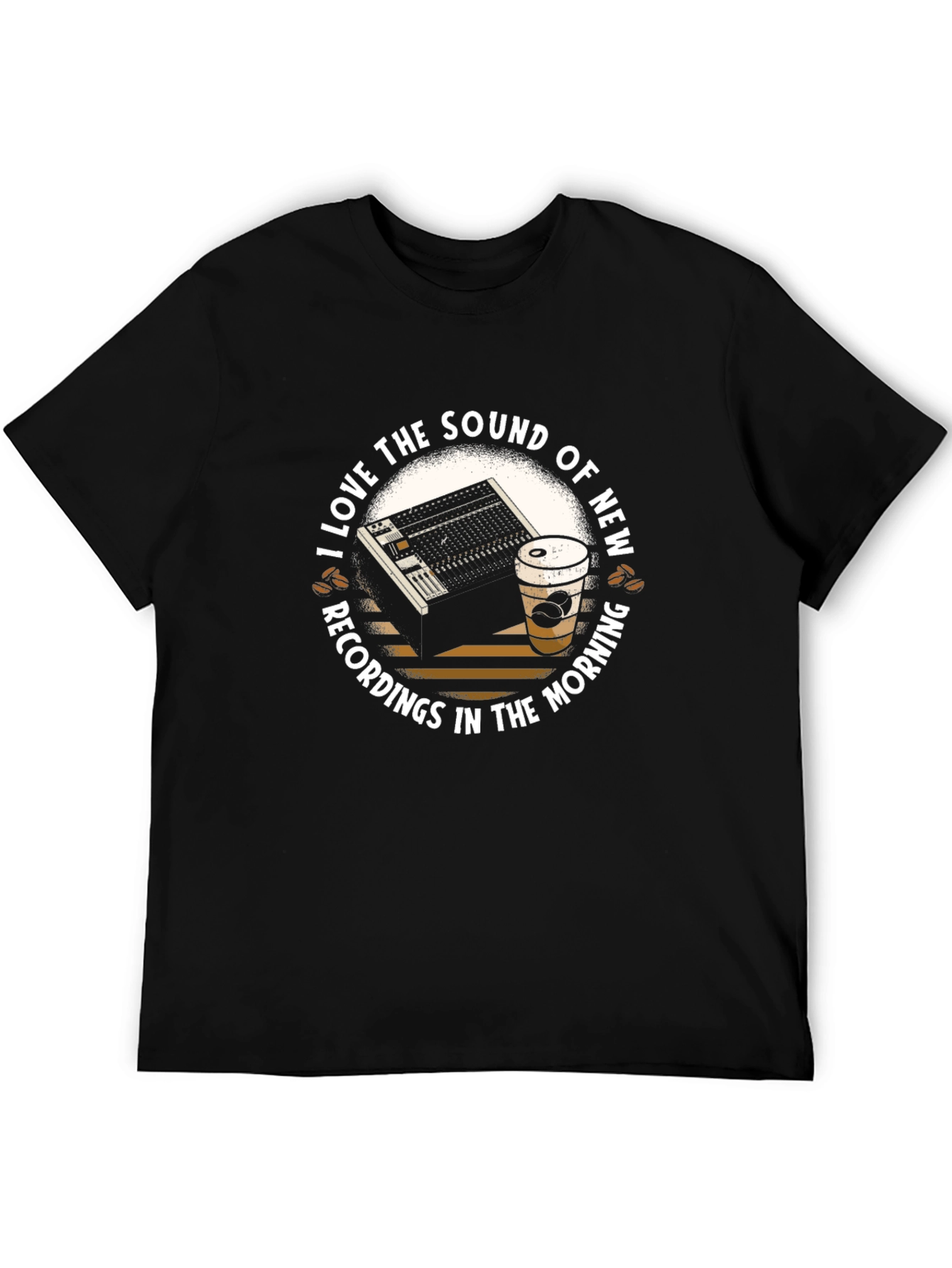 Sound Recording & Coffee Graphic T-Shirt