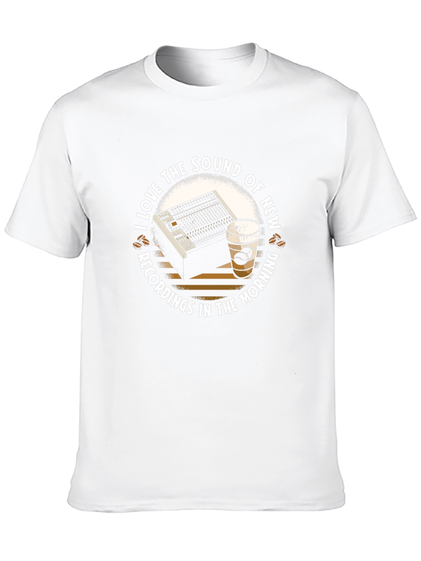 Sound Recording & Coffee Graphic T-Shirt