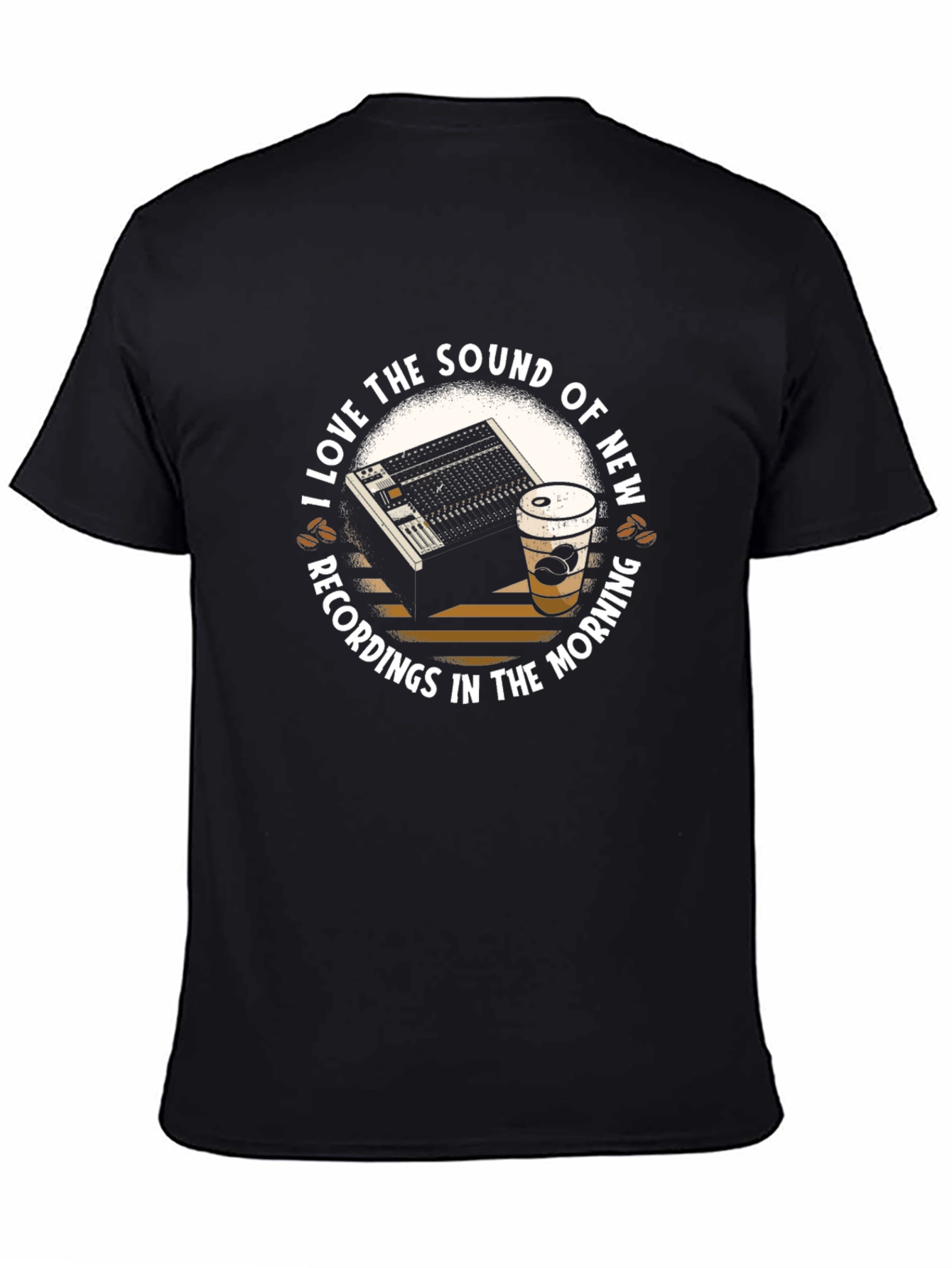 Sound Recording & Coffee Graphic T-Shirt