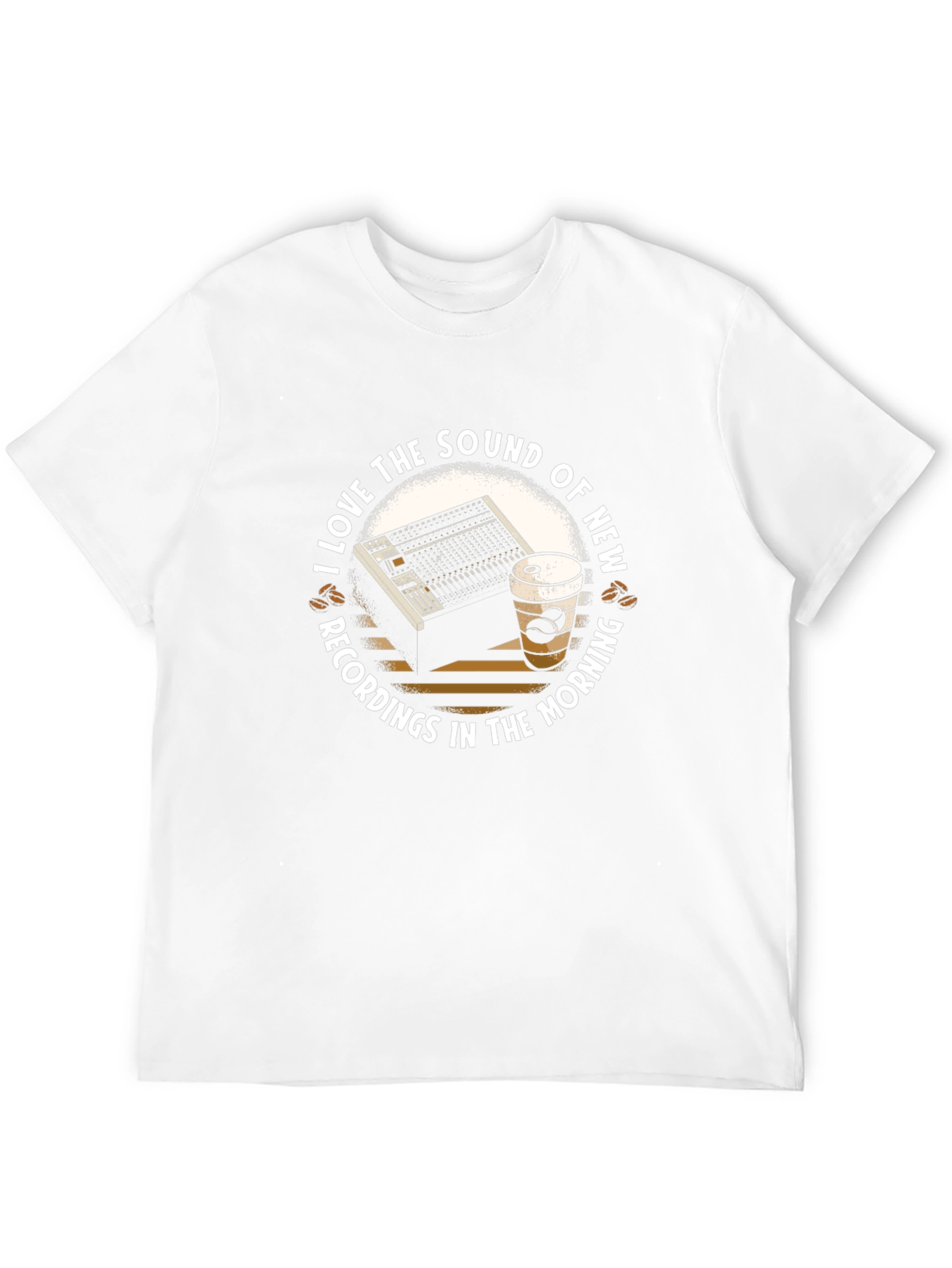 Sound Recording & Coffee Graphic T-Shirt
