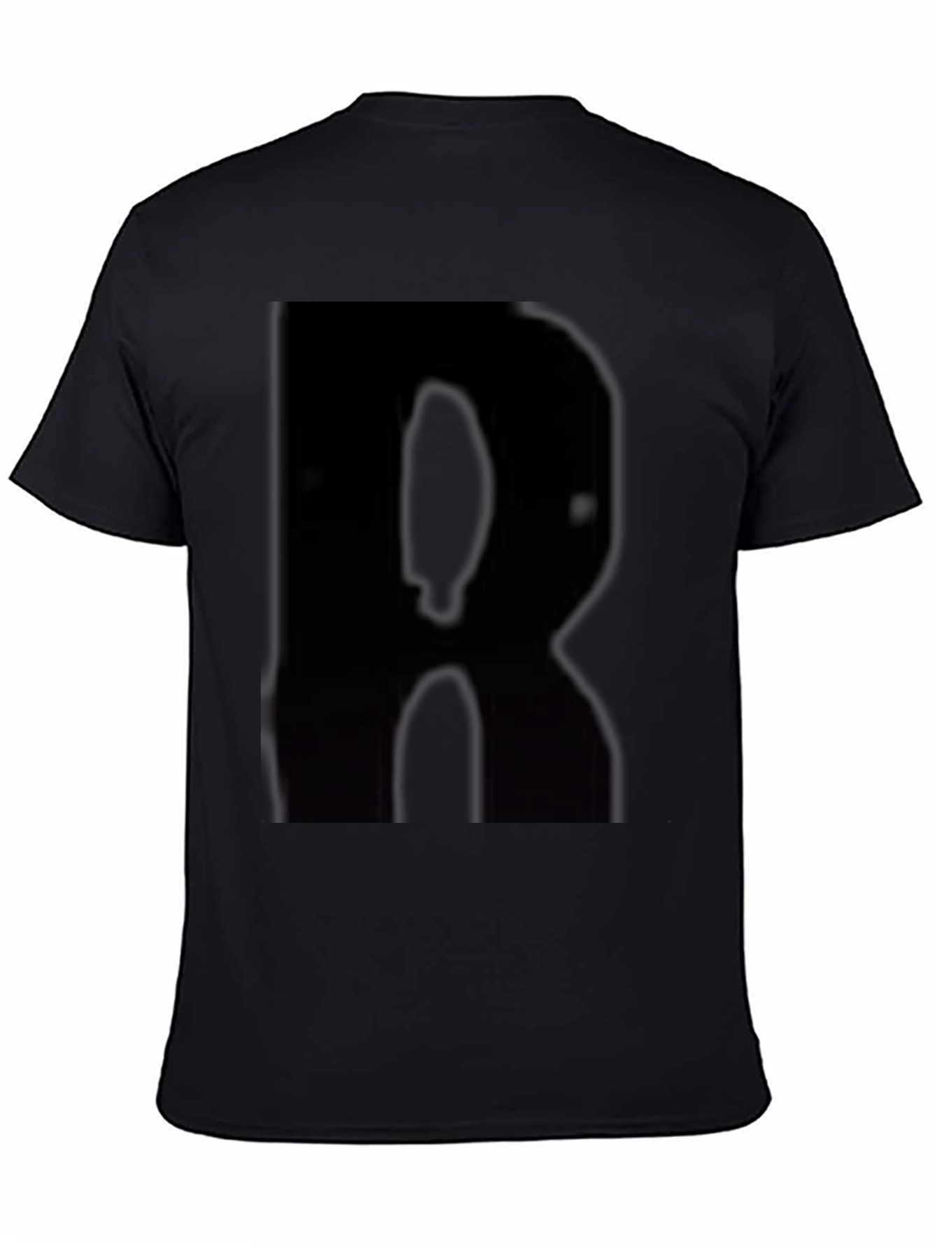 Black T-Shirt with Bold R Design