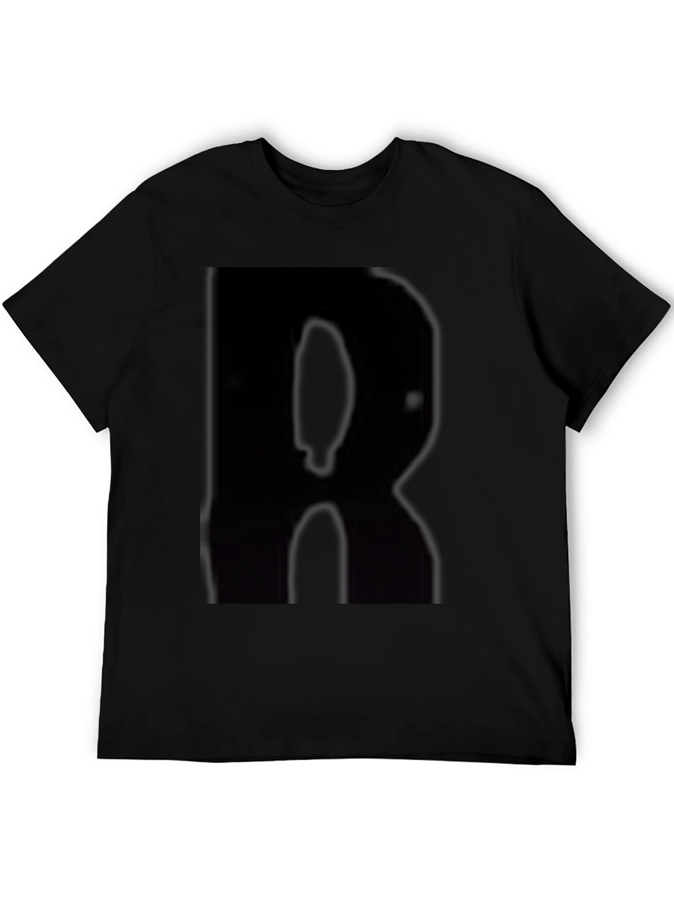 Black T-Shirt with Bold R Design