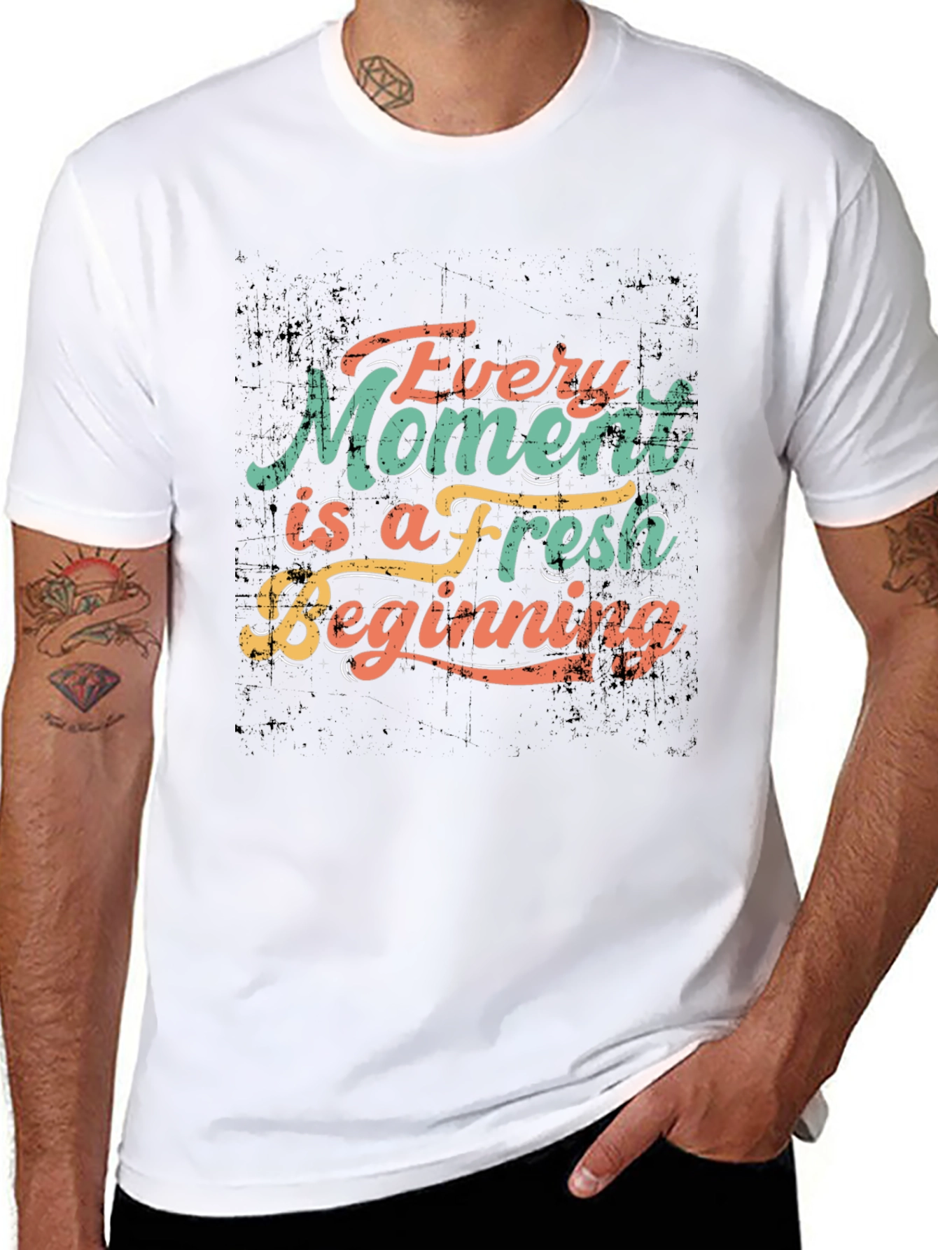 Inspirational Every Moment Fresh Beginning Black T-Shirt