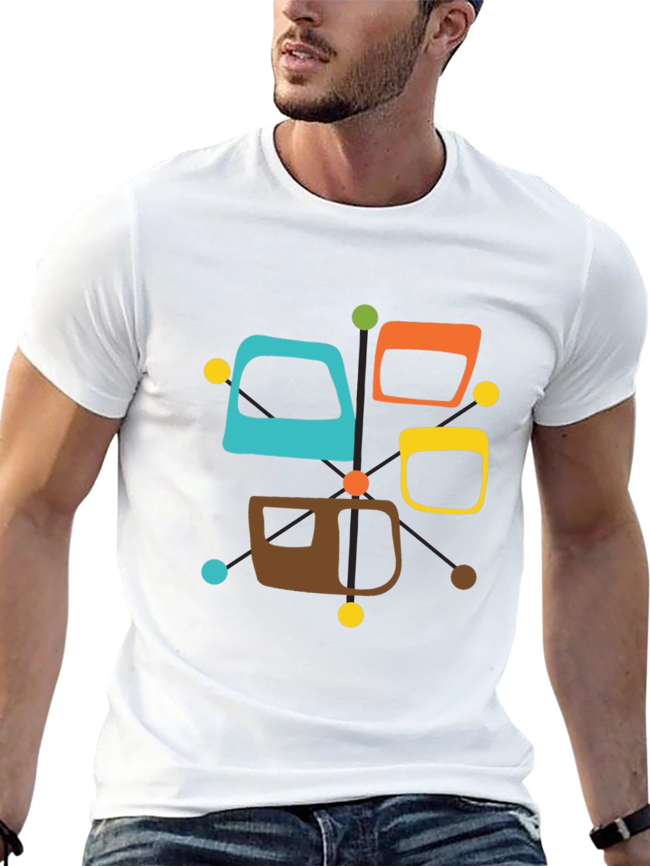 Retro Atomic Colorful T-Shirt