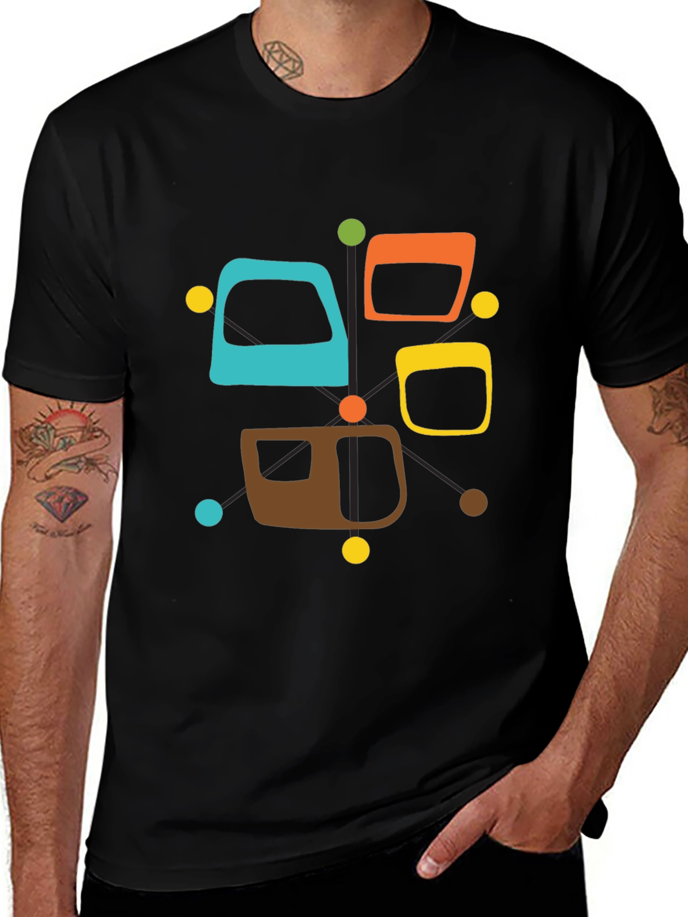 Retro Atomic Colorful T-Shirt