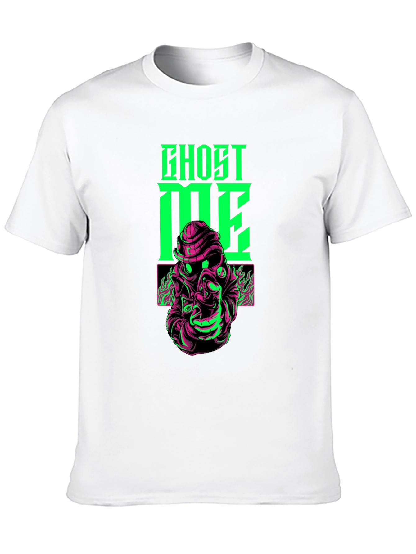 Ghost Me Graphic T-Shirt - Black