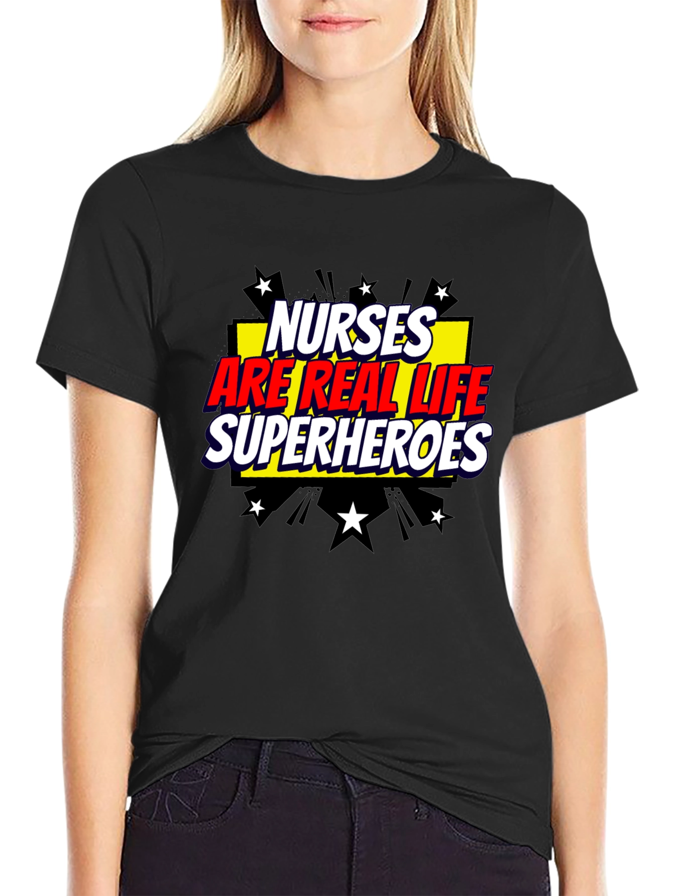 Nurses Are Real Life Superheroes Graphic Tee