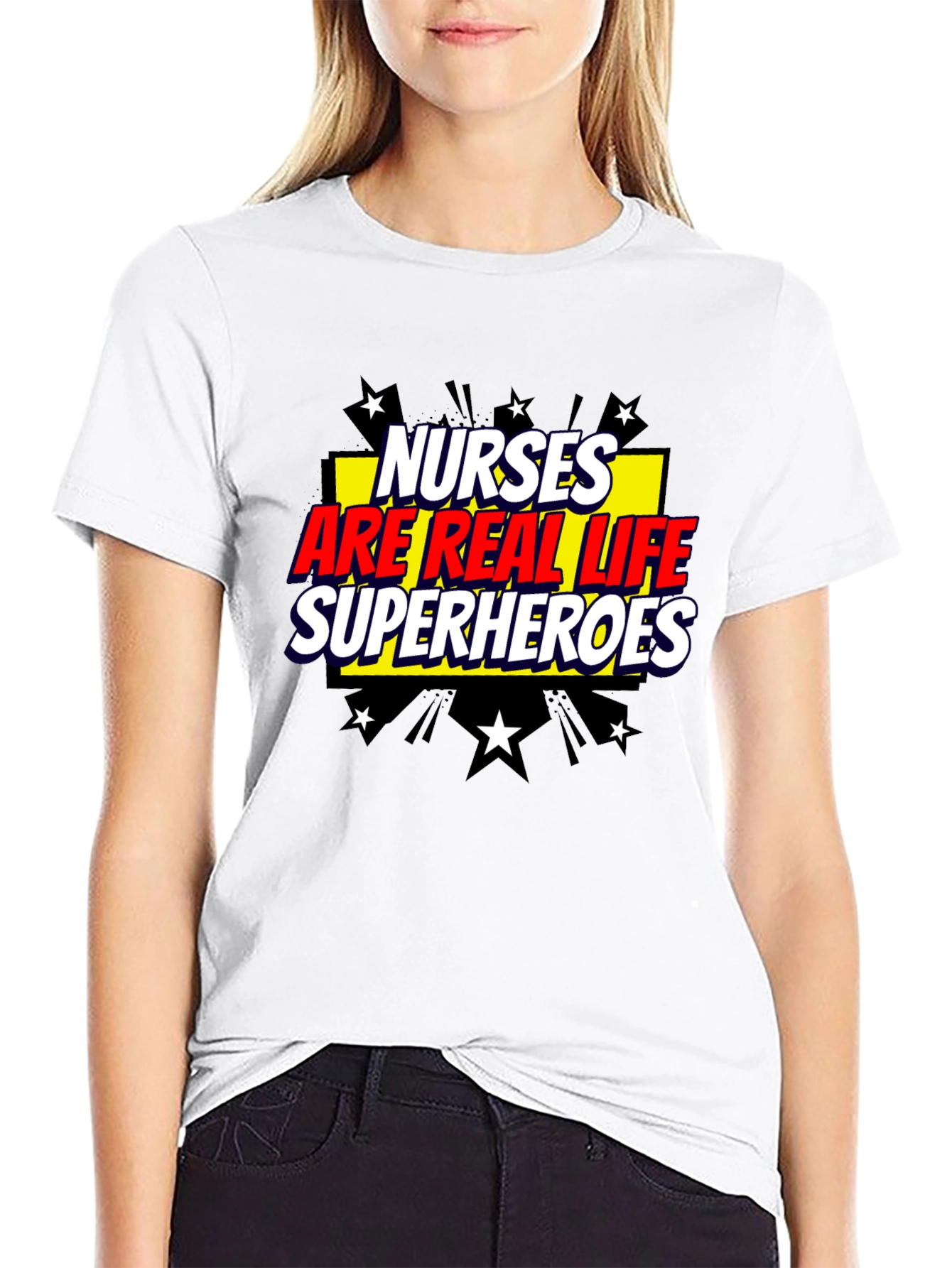 Nurses Are Real Life Superheroes Graphic Tee
