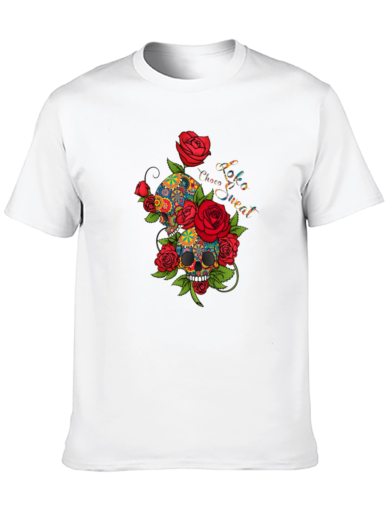 Skull & Roses Graphic Tee - Cool Design