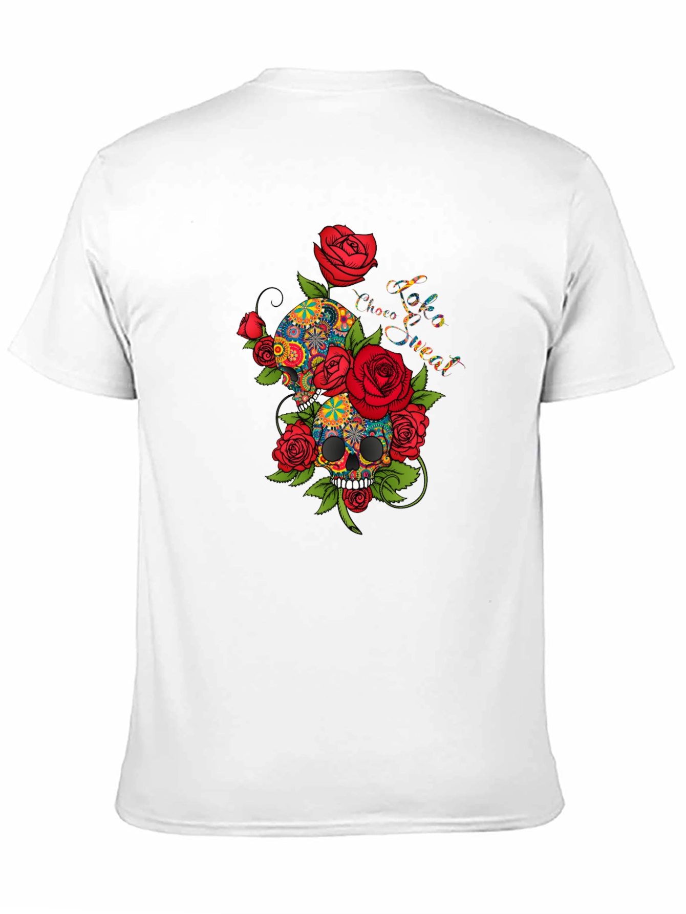Skull & Roses Graphic Tee - Cool Design