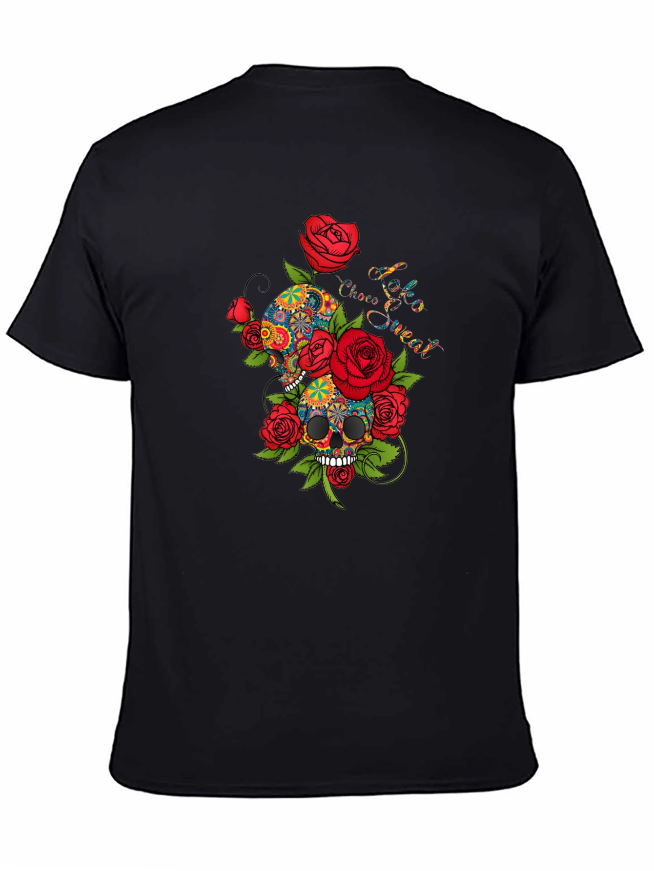 Skull & Roses Graphic Tee - Cool Design
