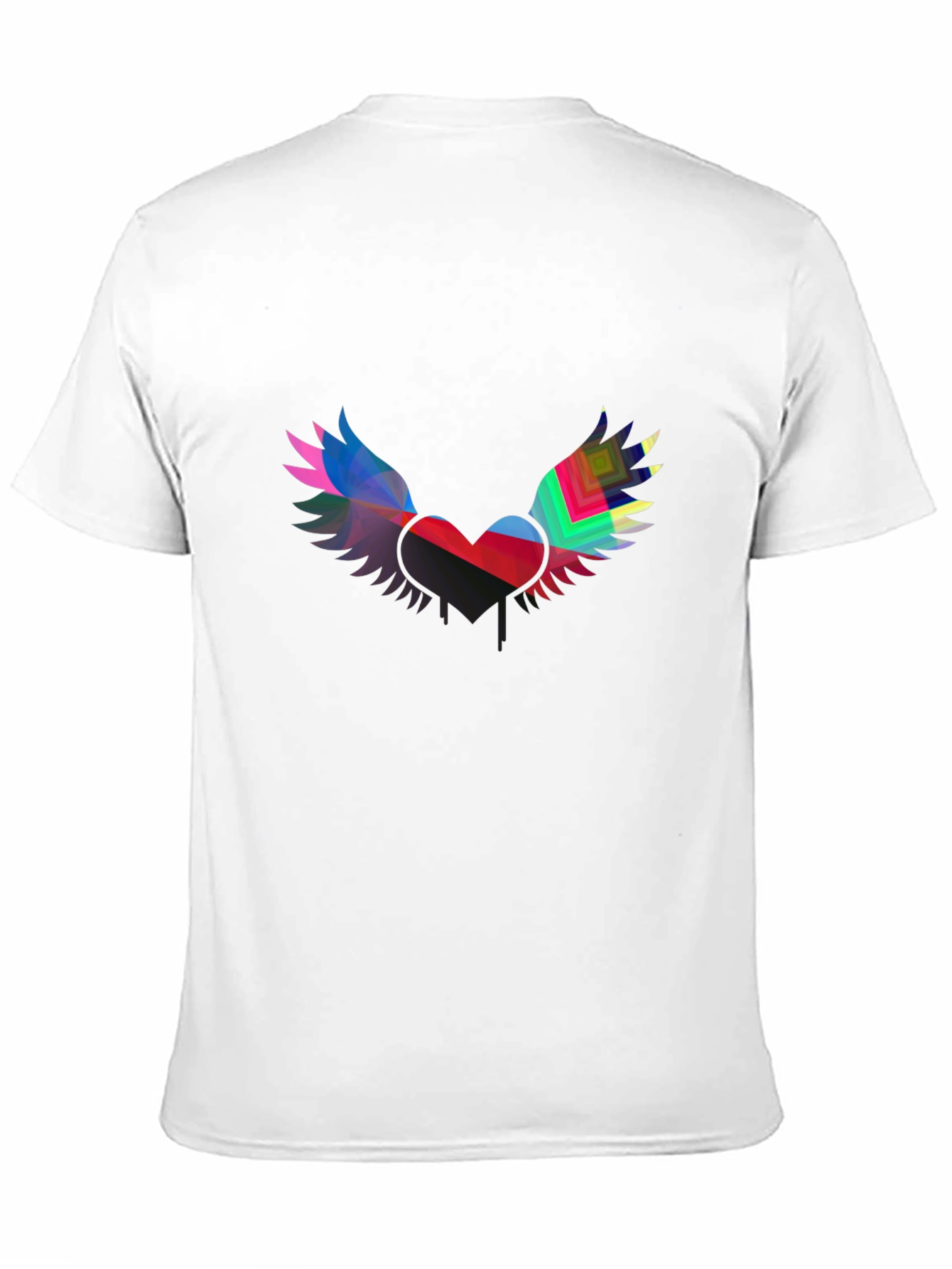 Winged Heart Graphic Black Tee