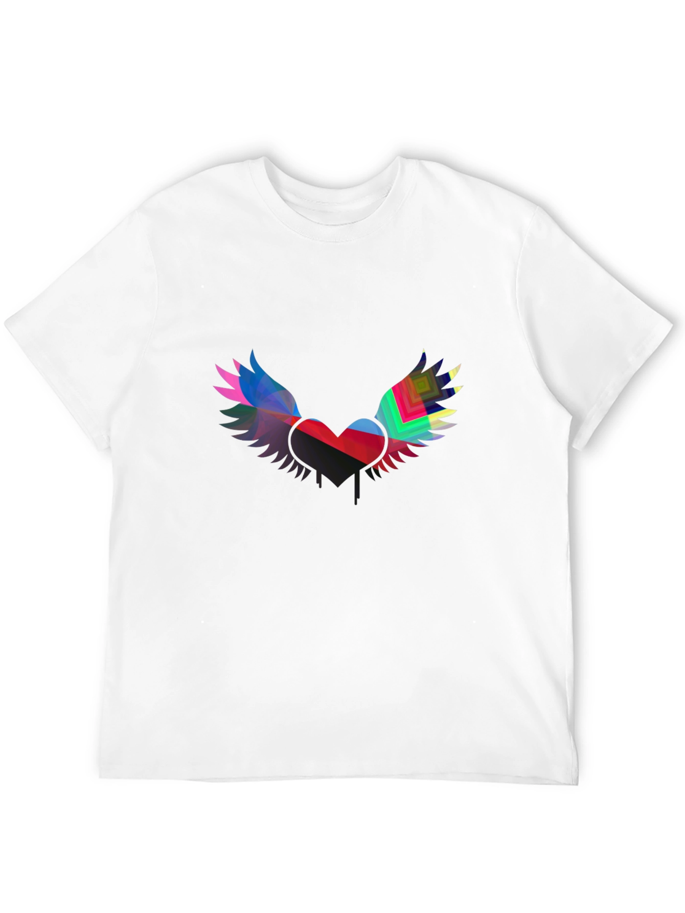 Winged Heart Graphic Black Tee